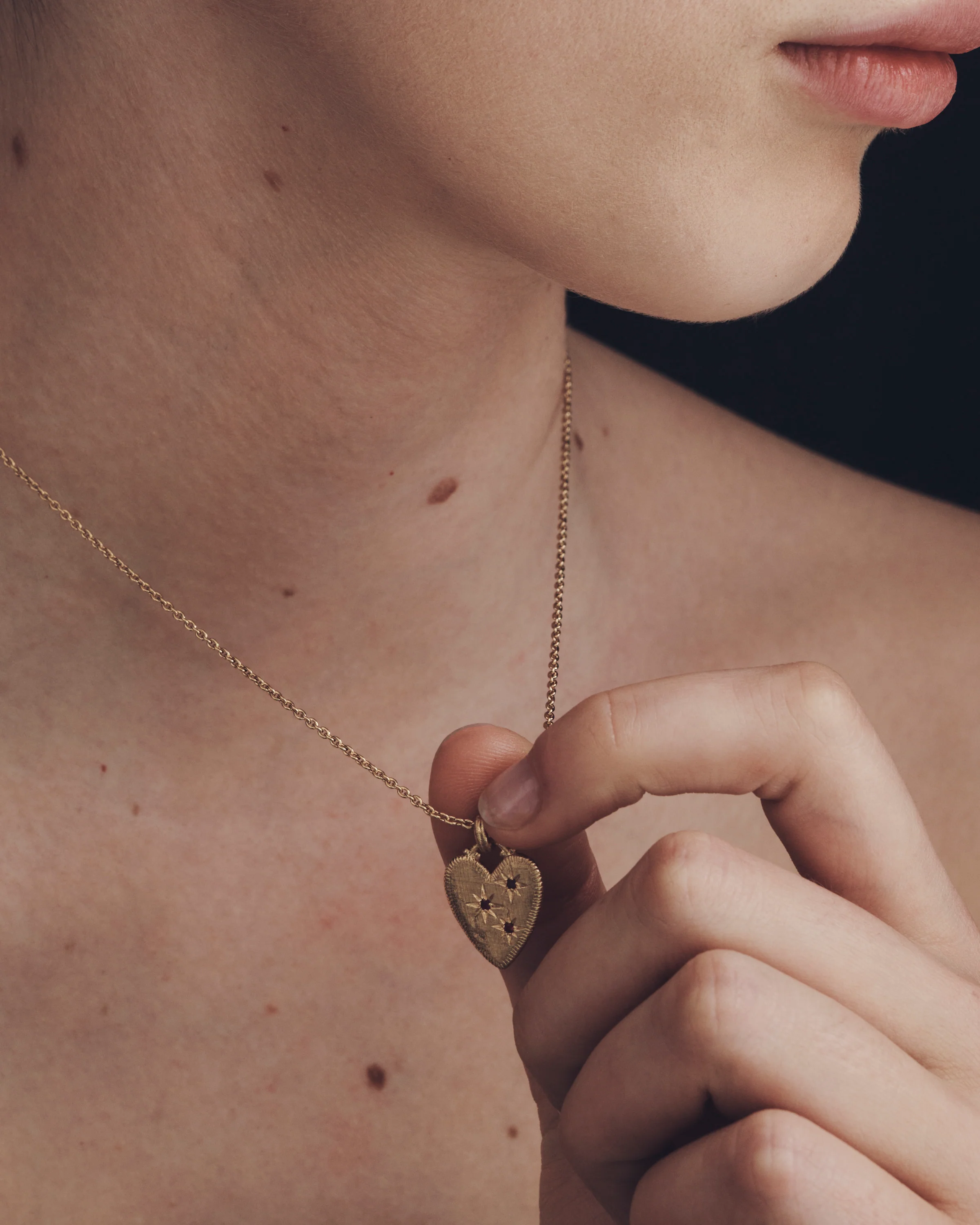 Etti Necklace Ruby Gold Vermeil - Image 3