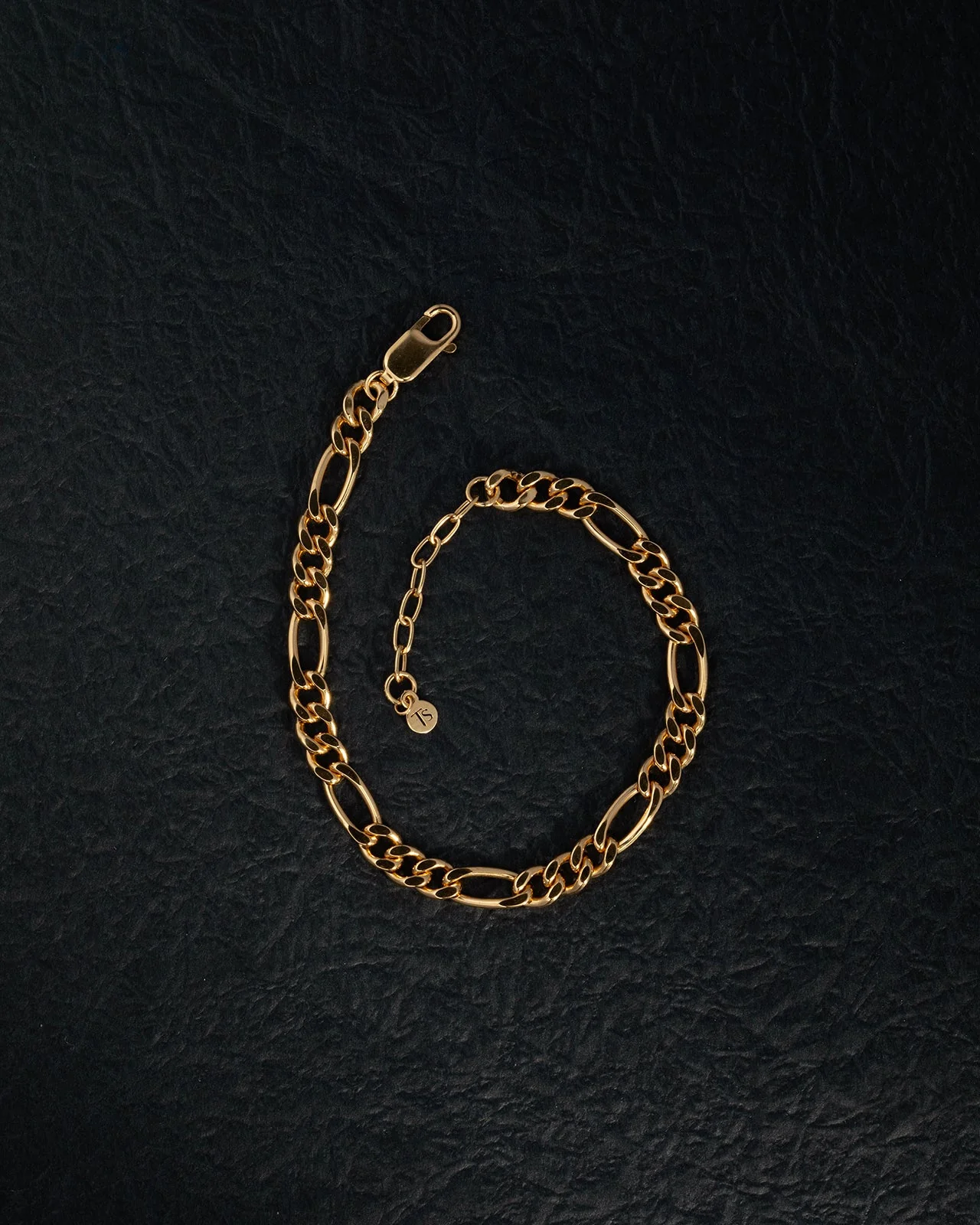 Figaro Bracelet 5.5mm Gold Vermeil - Image 2