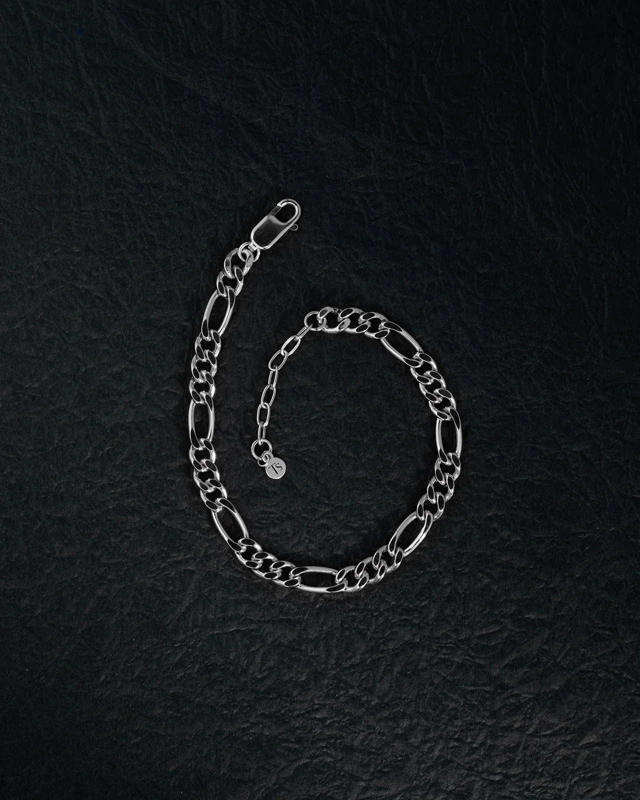 Figaro Bracelet 5.5mm Silver - Image 2