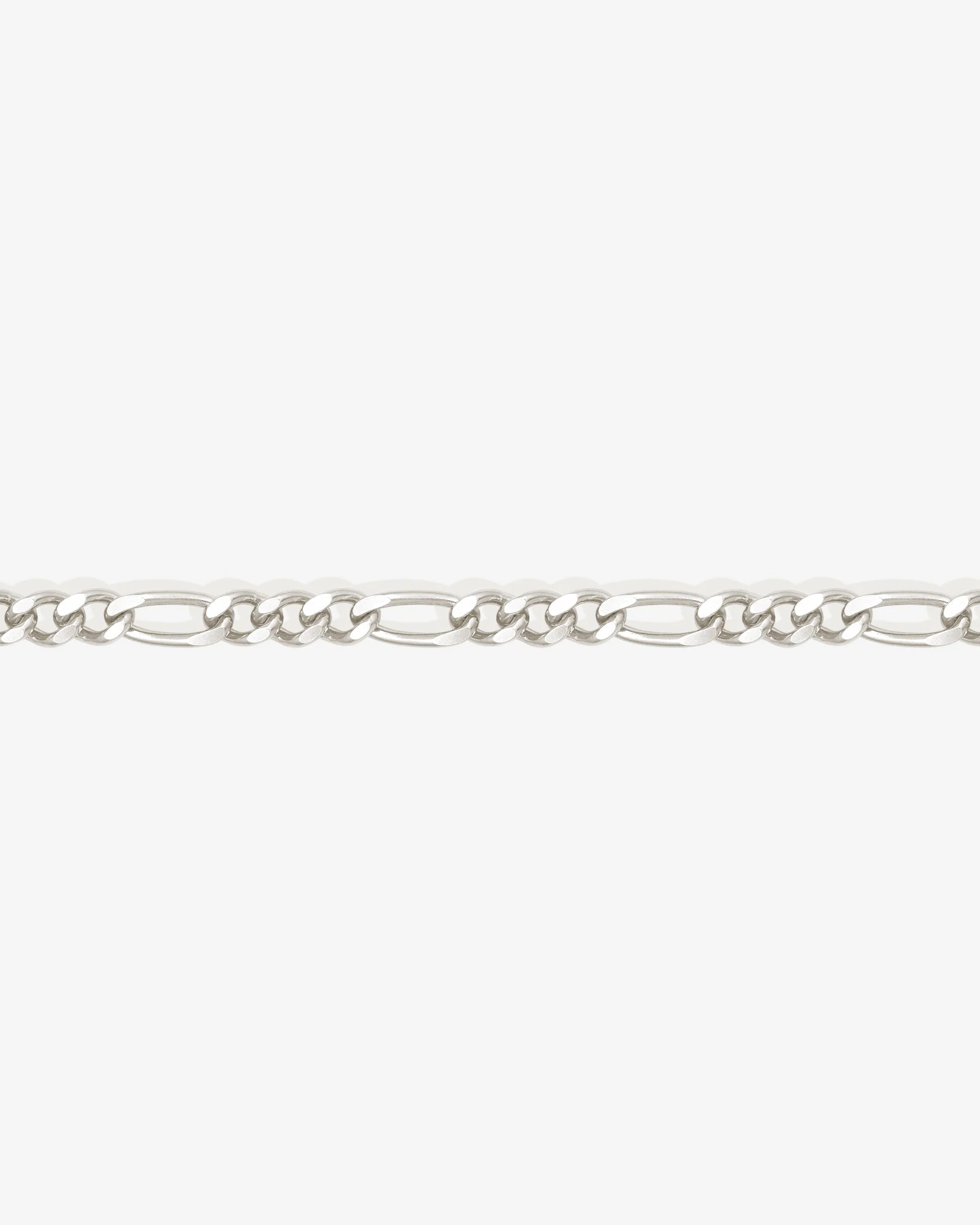 Figaro Bracelet 5.5mm Silver - Image 3