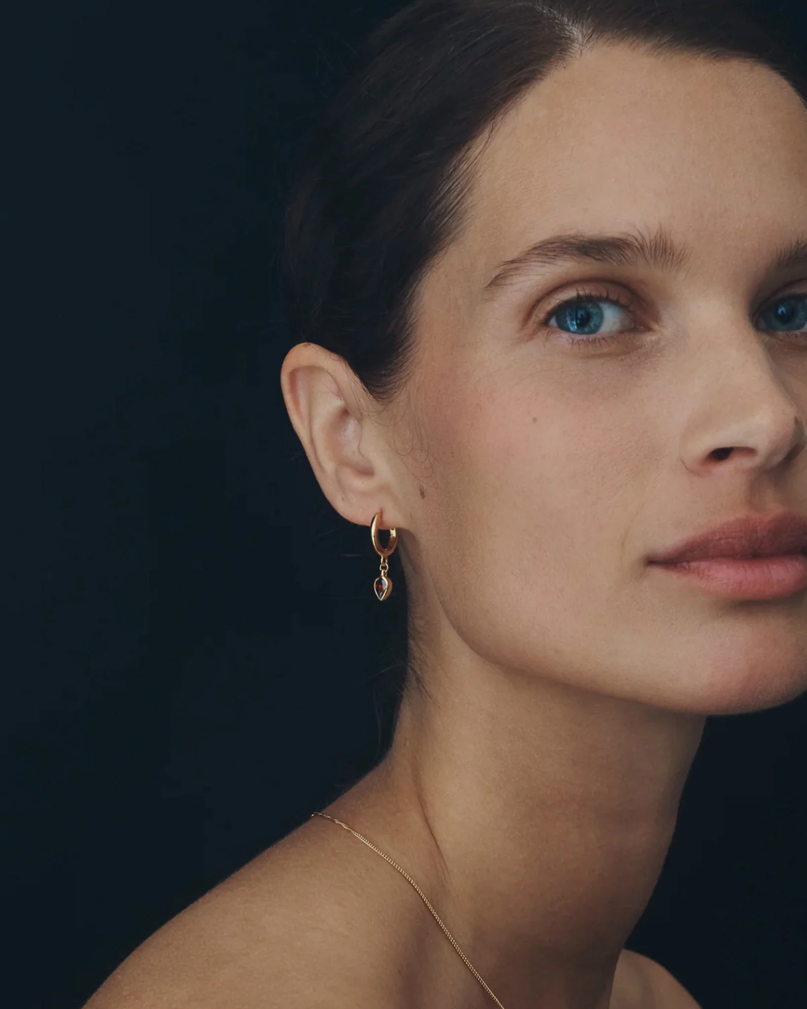 Flame Earrings Gold Vermeil - Image 3