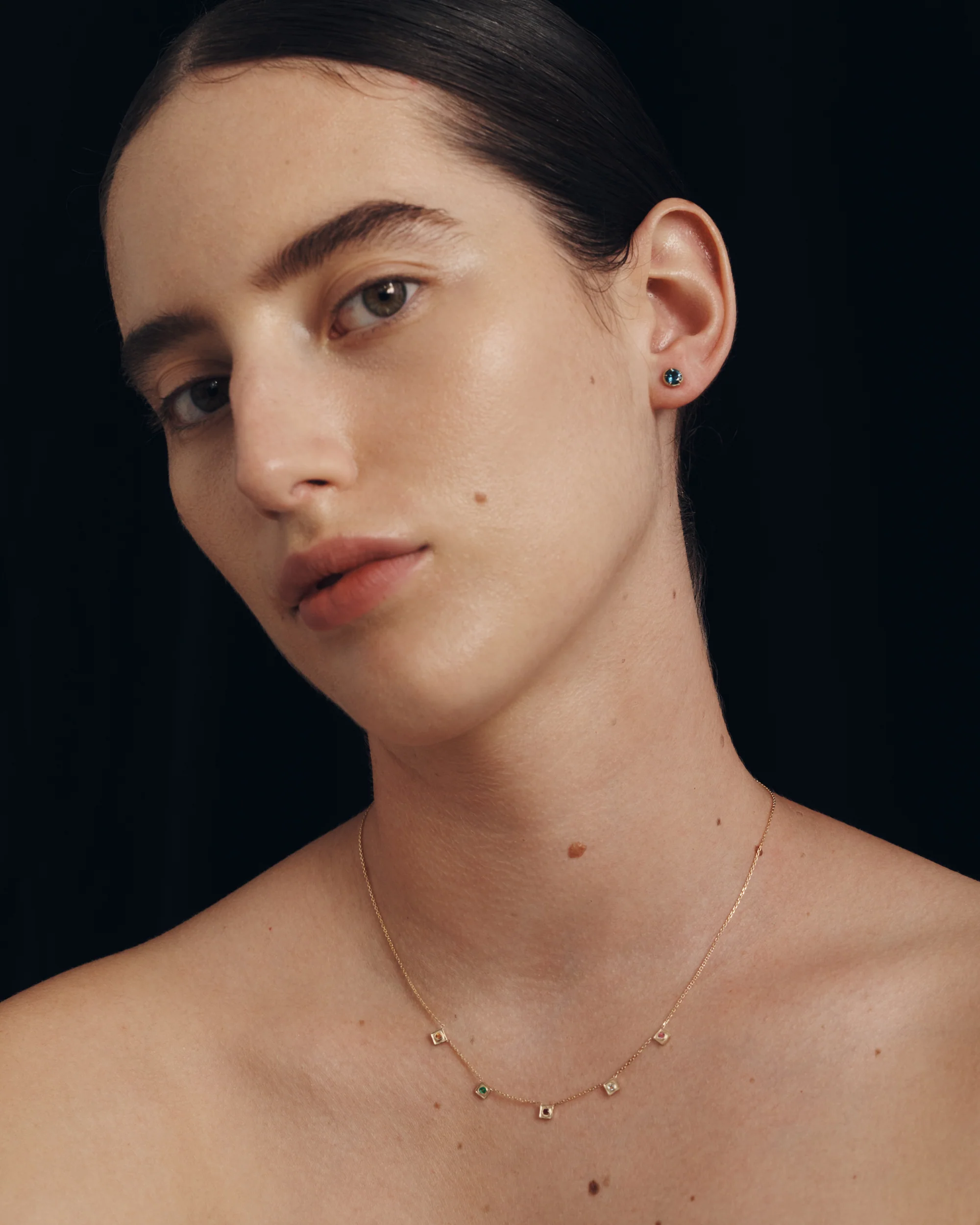 Florence Birthstone Necklace 14K Solid Gold - Image 3