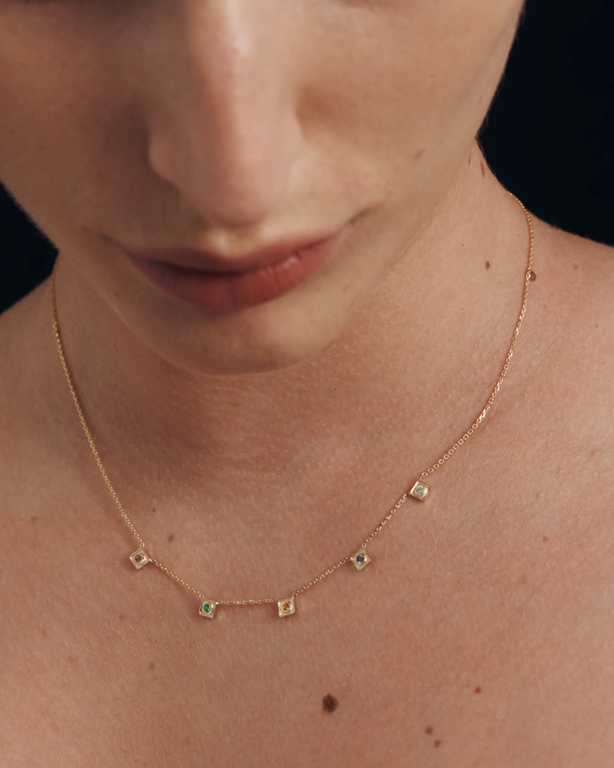 Florence Birthstone Necklace 14K Solid Gold - Image 5