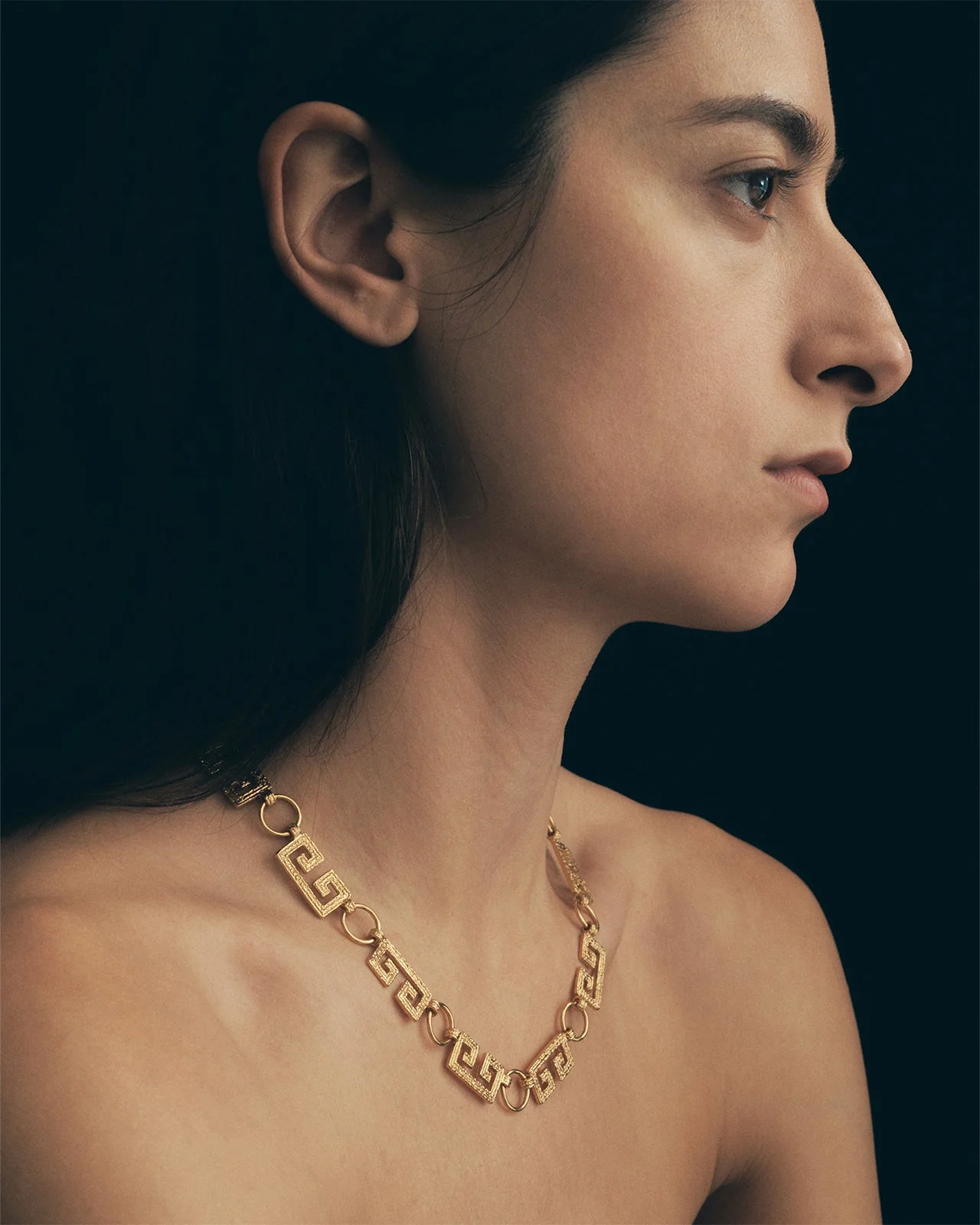 Greca Chain Necklace Gold Vermeil - Image 2