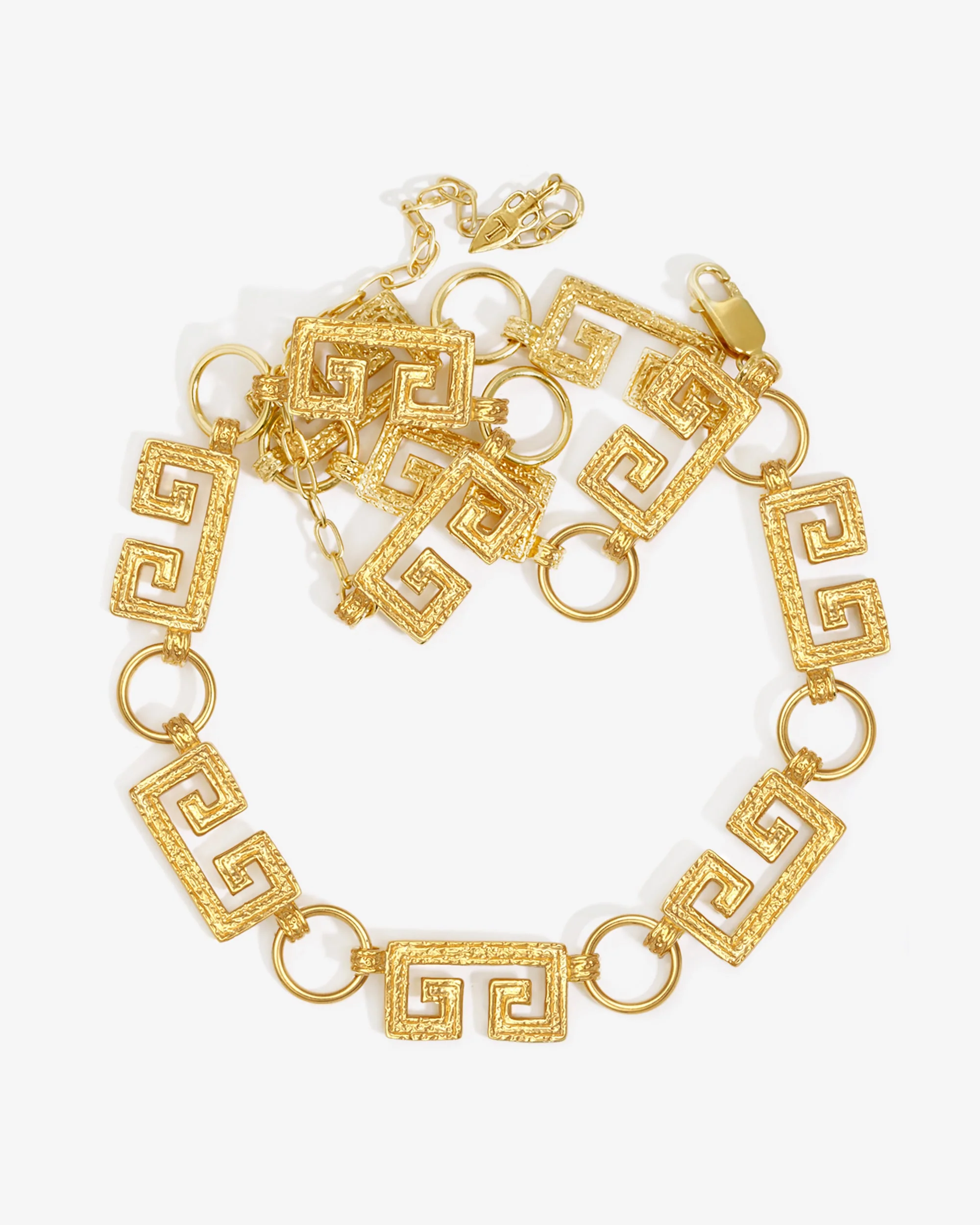 Greca Chain Necklace Gold Vermeil - Image 3