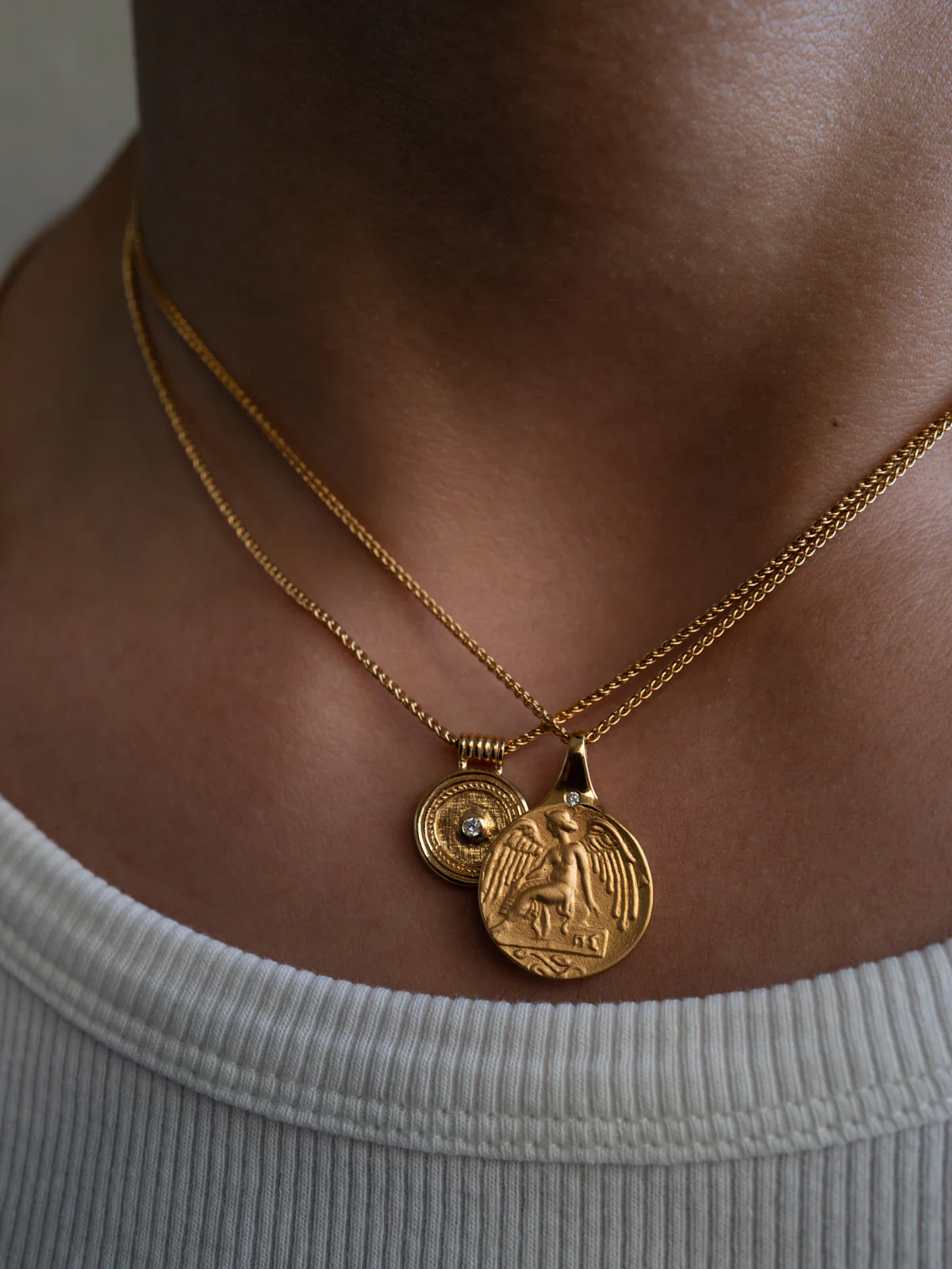 Guardian Angel Necklace Gold Vermeil - Image 5
