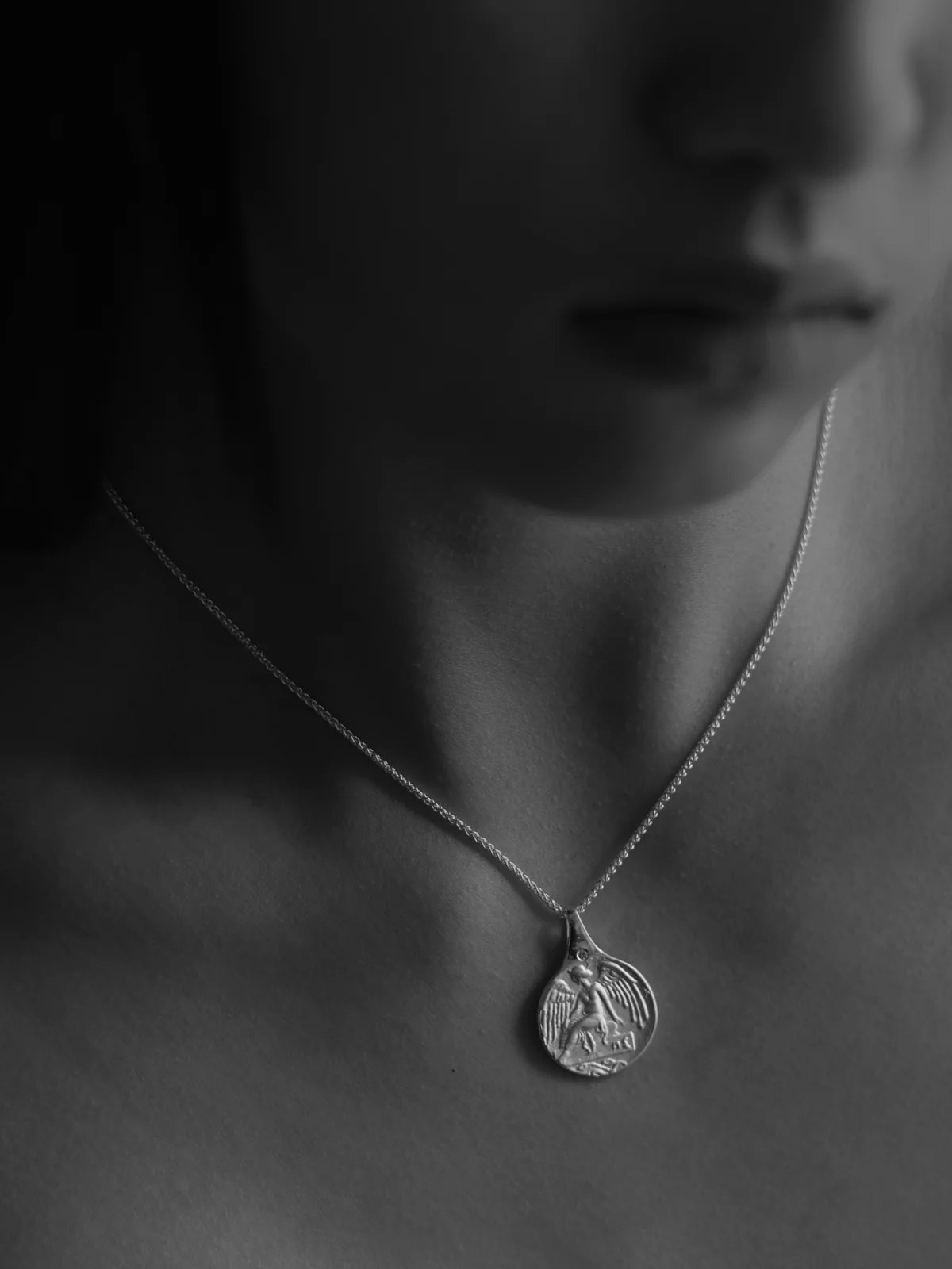 Guardian Angel Necklace Silver - Image 2