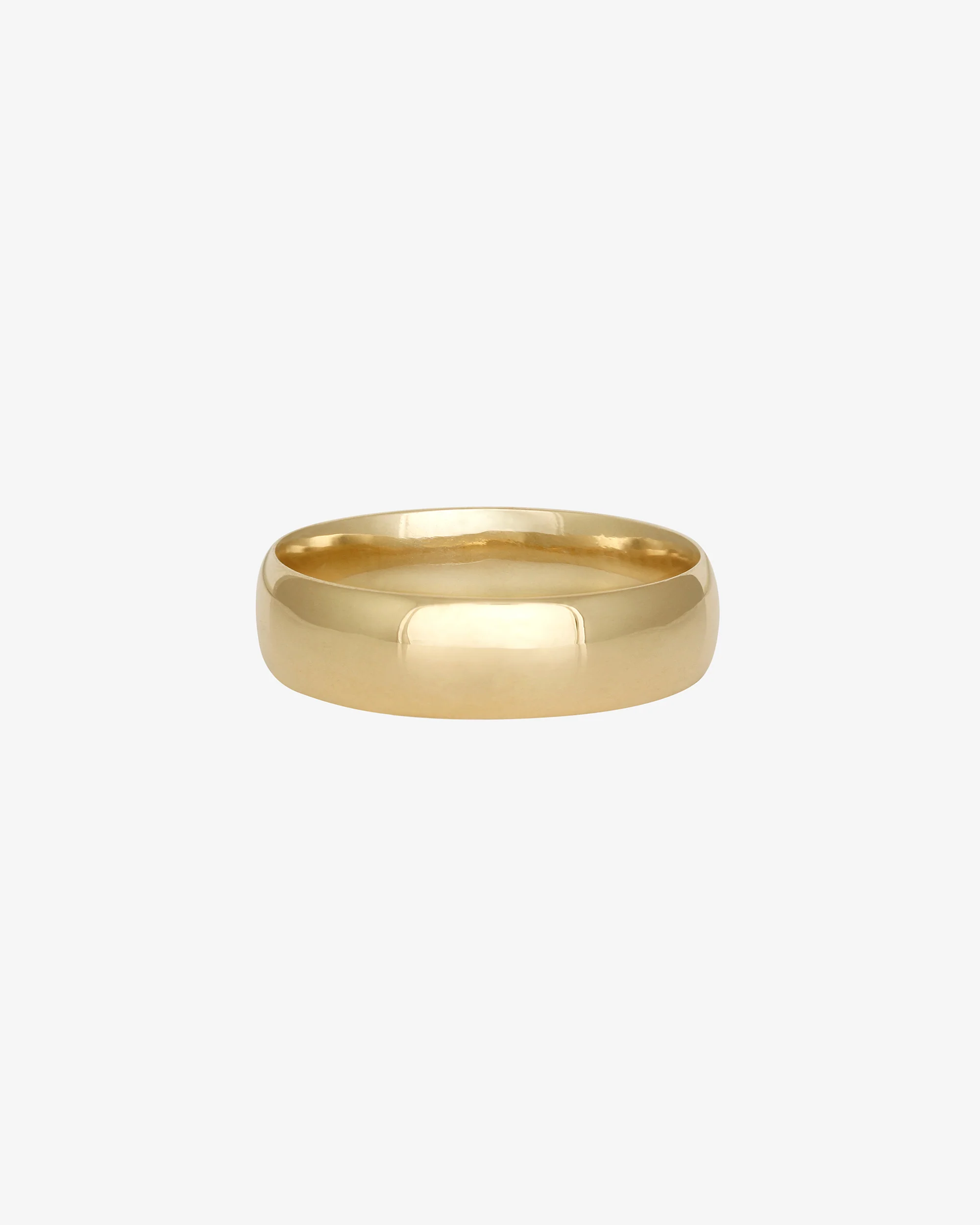 Half Round 5mm Band Solid Gold