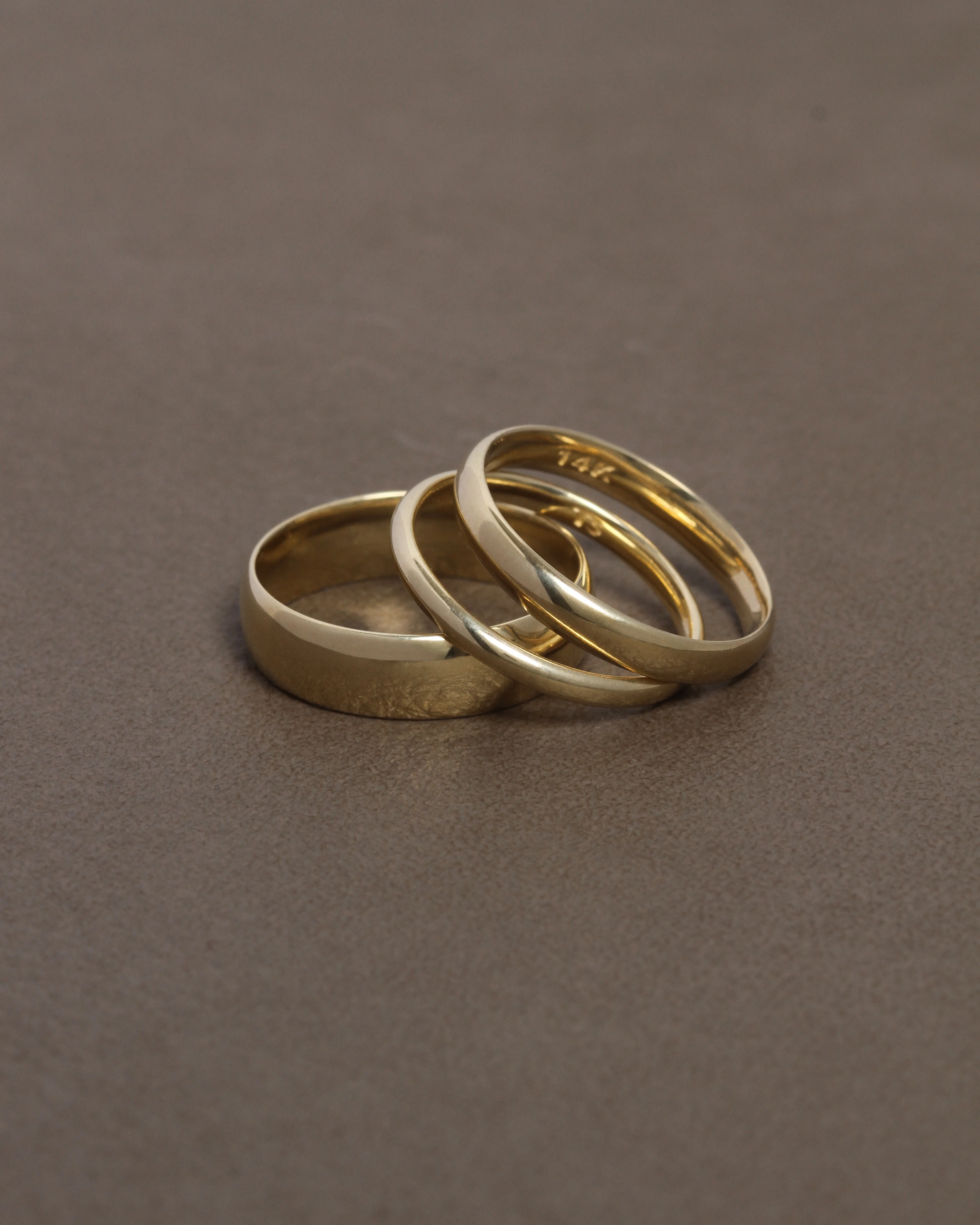 Half Round 5mm Band Solid Gold - Image 3