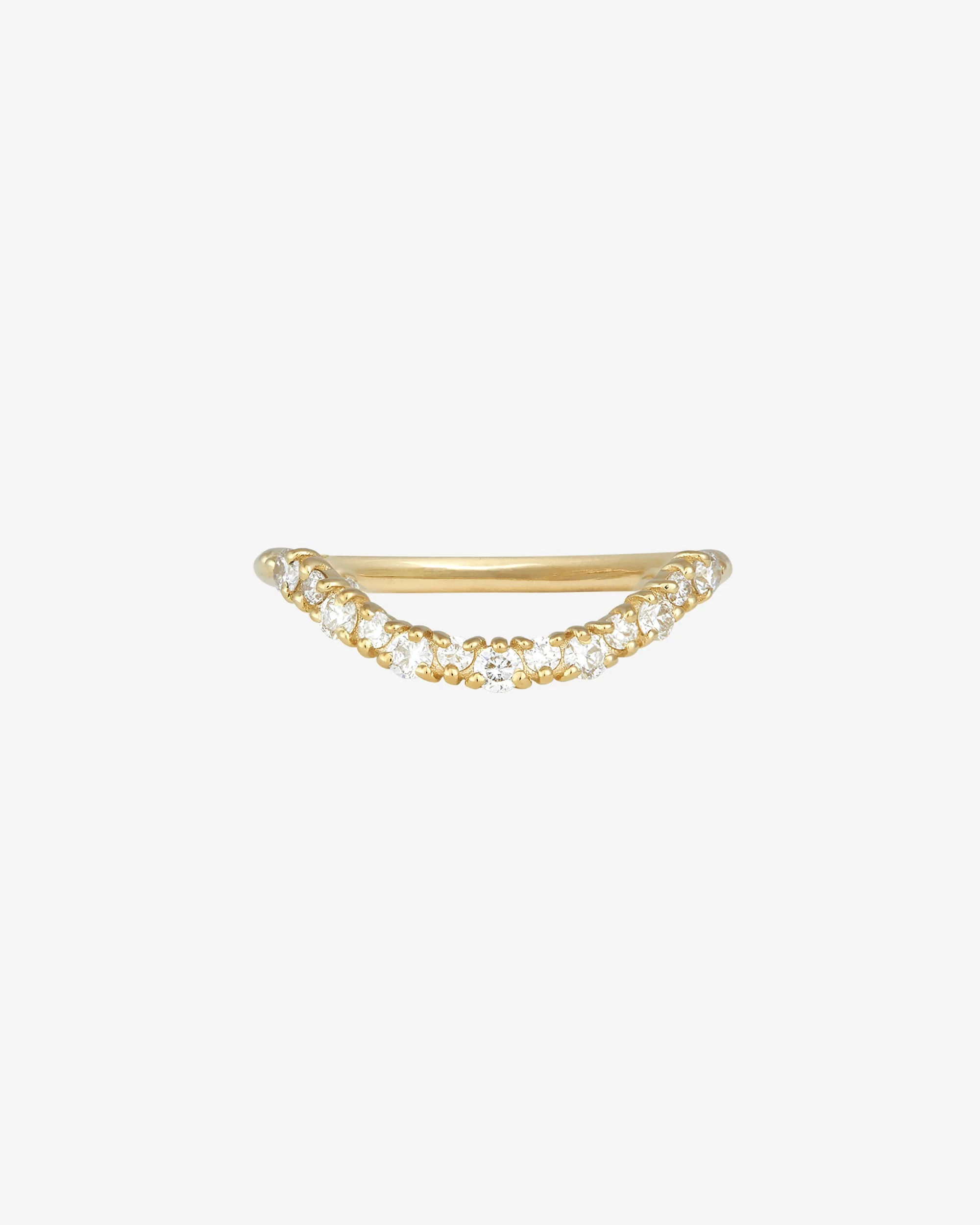 Asteria Arch Ring Round Diamond Solid Gold - Image 3