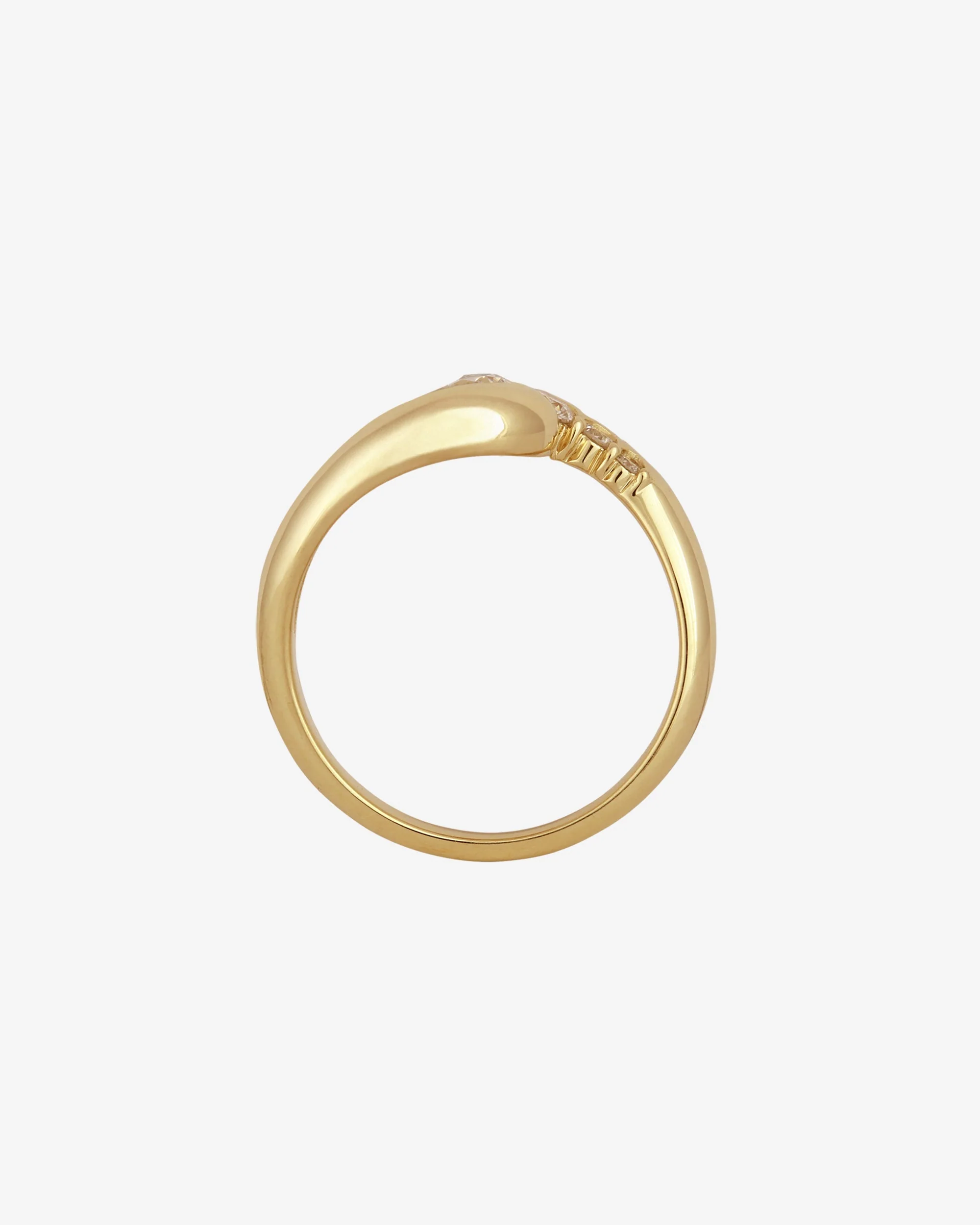Helix Ring Diamond Solid Gold - Image 5