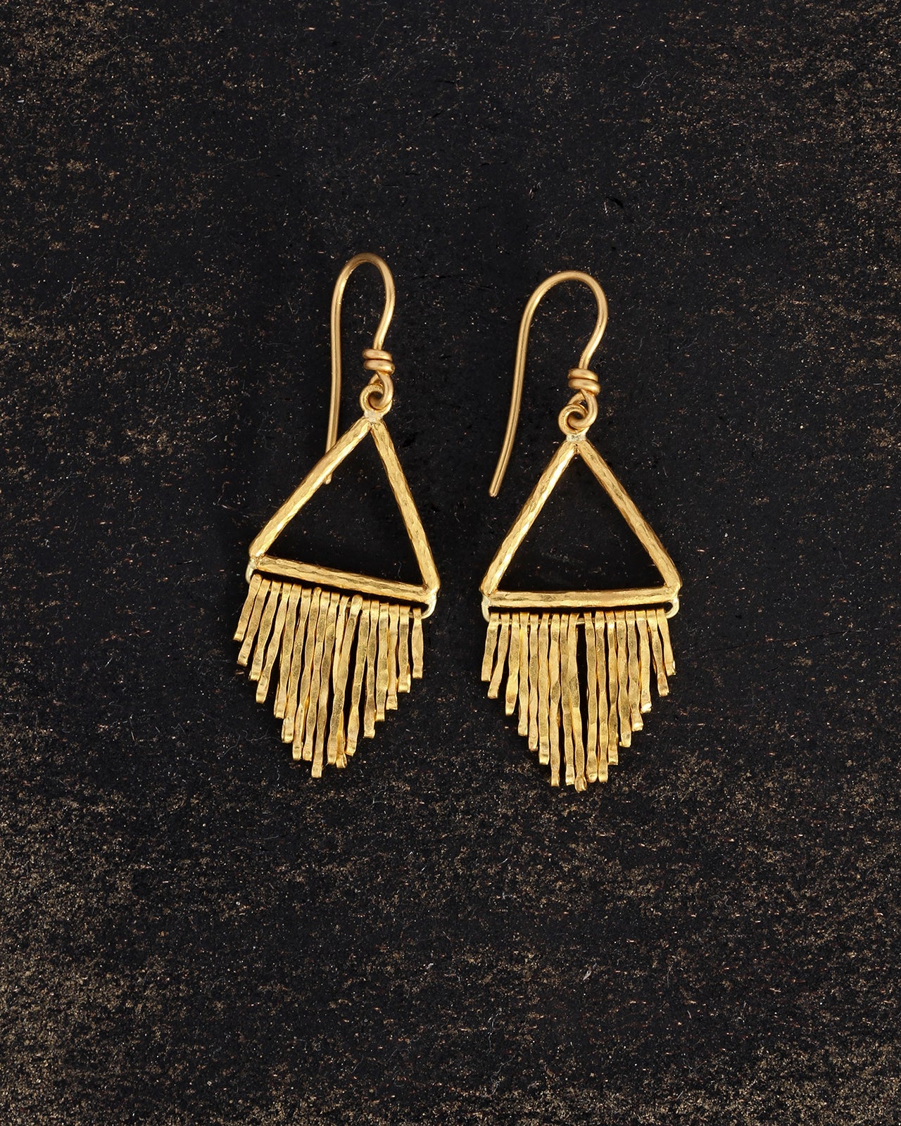Hellena Chandelier Earrings Solid Gold - Image 2