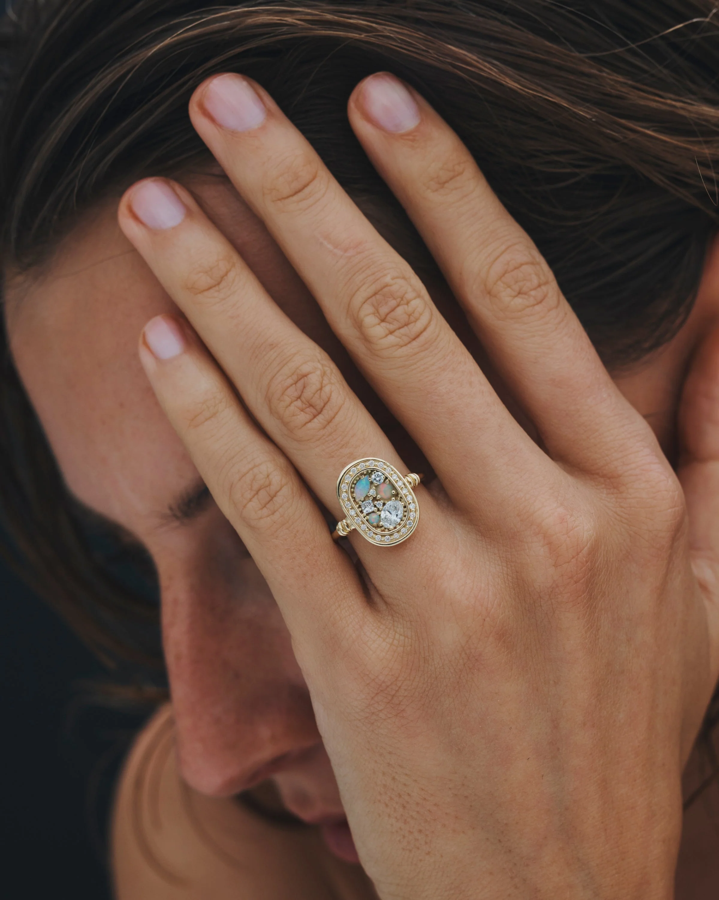 Illume Halo Diamond and Opal Solid Gold - Image 2