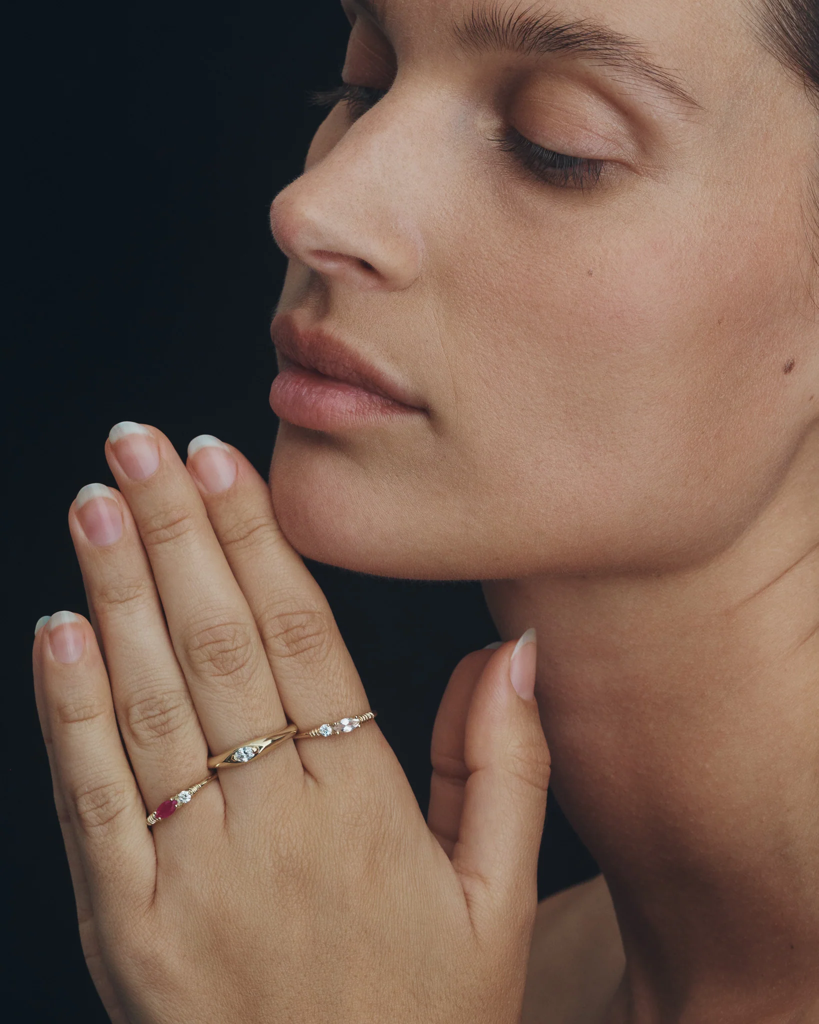 Jasmine Ring Morganite Diamond Solid Gold - Image 7