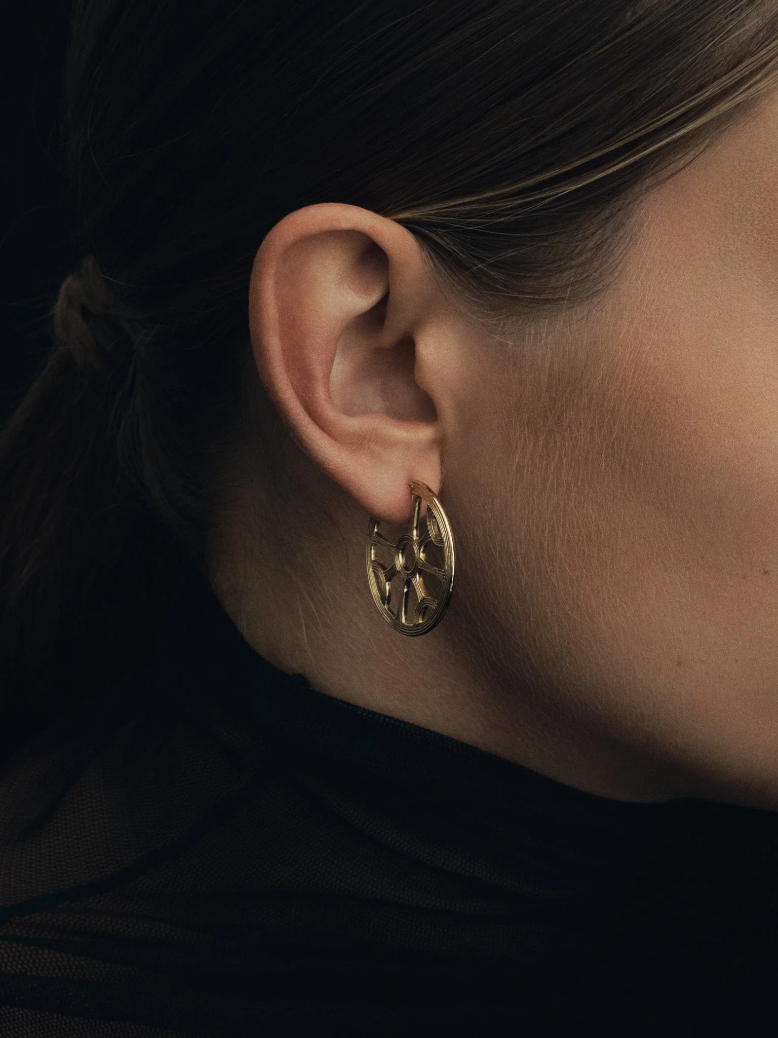Kalinda Hoops Gold Vermeil - Image 2