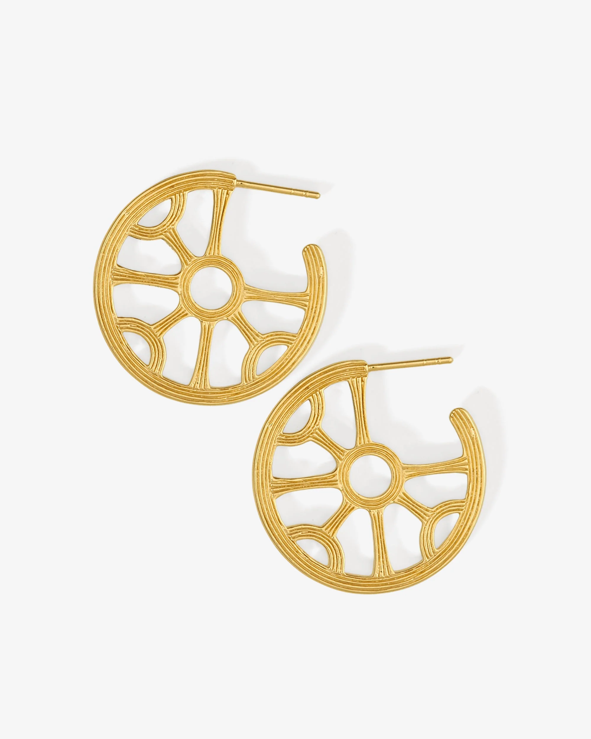 Kalinda Hoops Gold Vermeil - Image 3