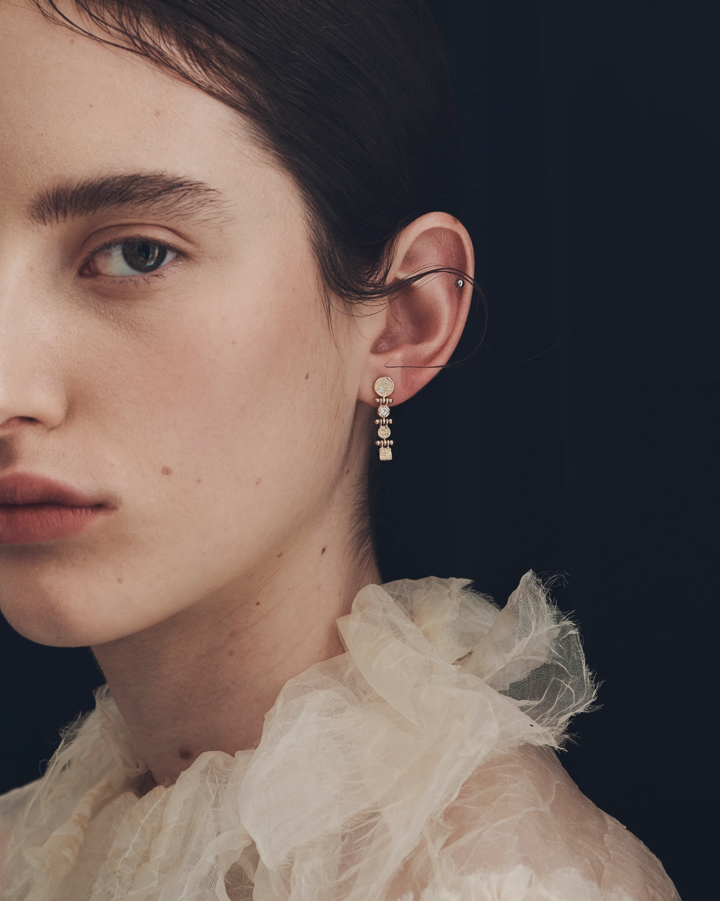 Kasia Earrings Diamond Solid Gold - Image 3
