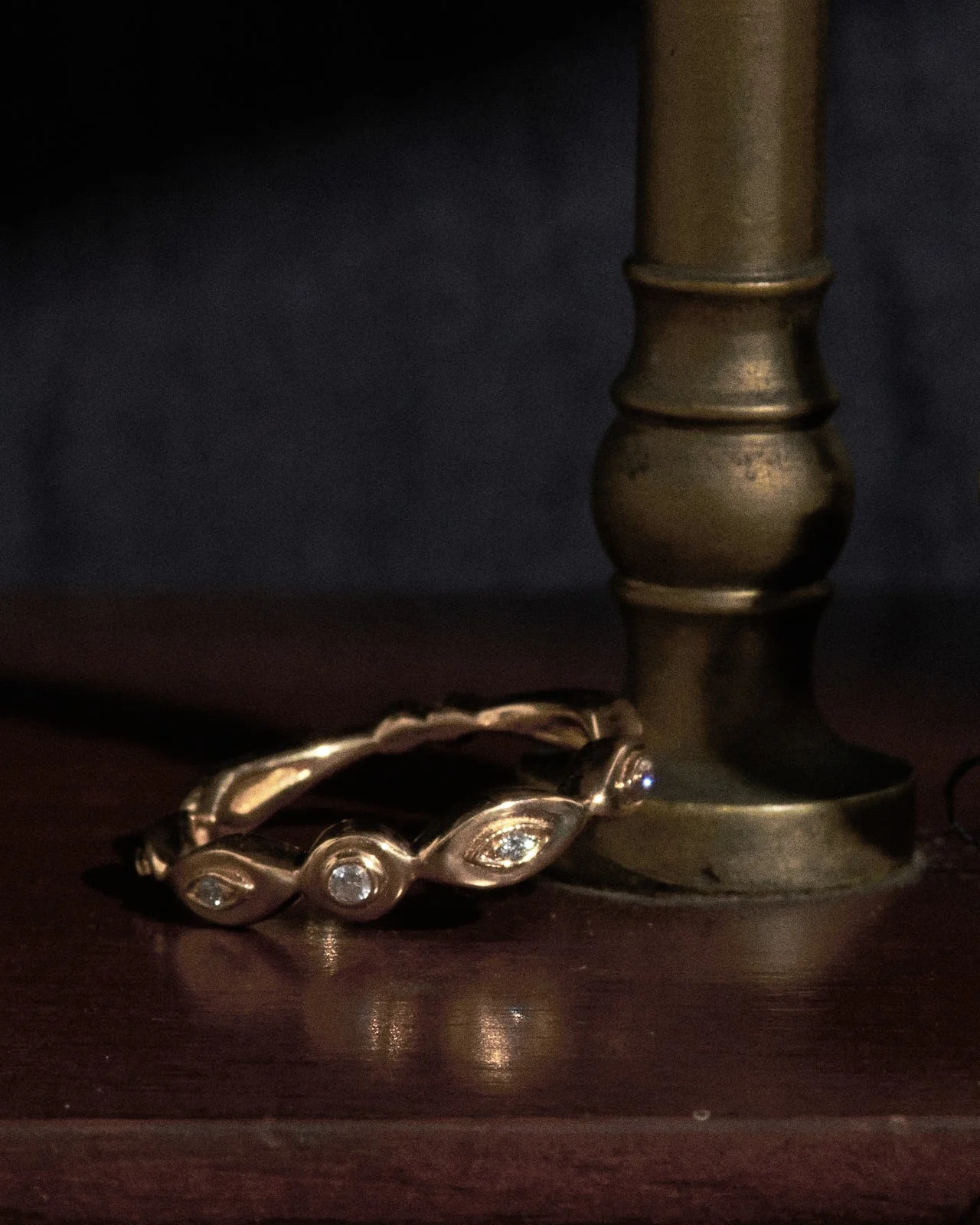 Kassandra Half Eternity Ring Solid Gold - Image 4