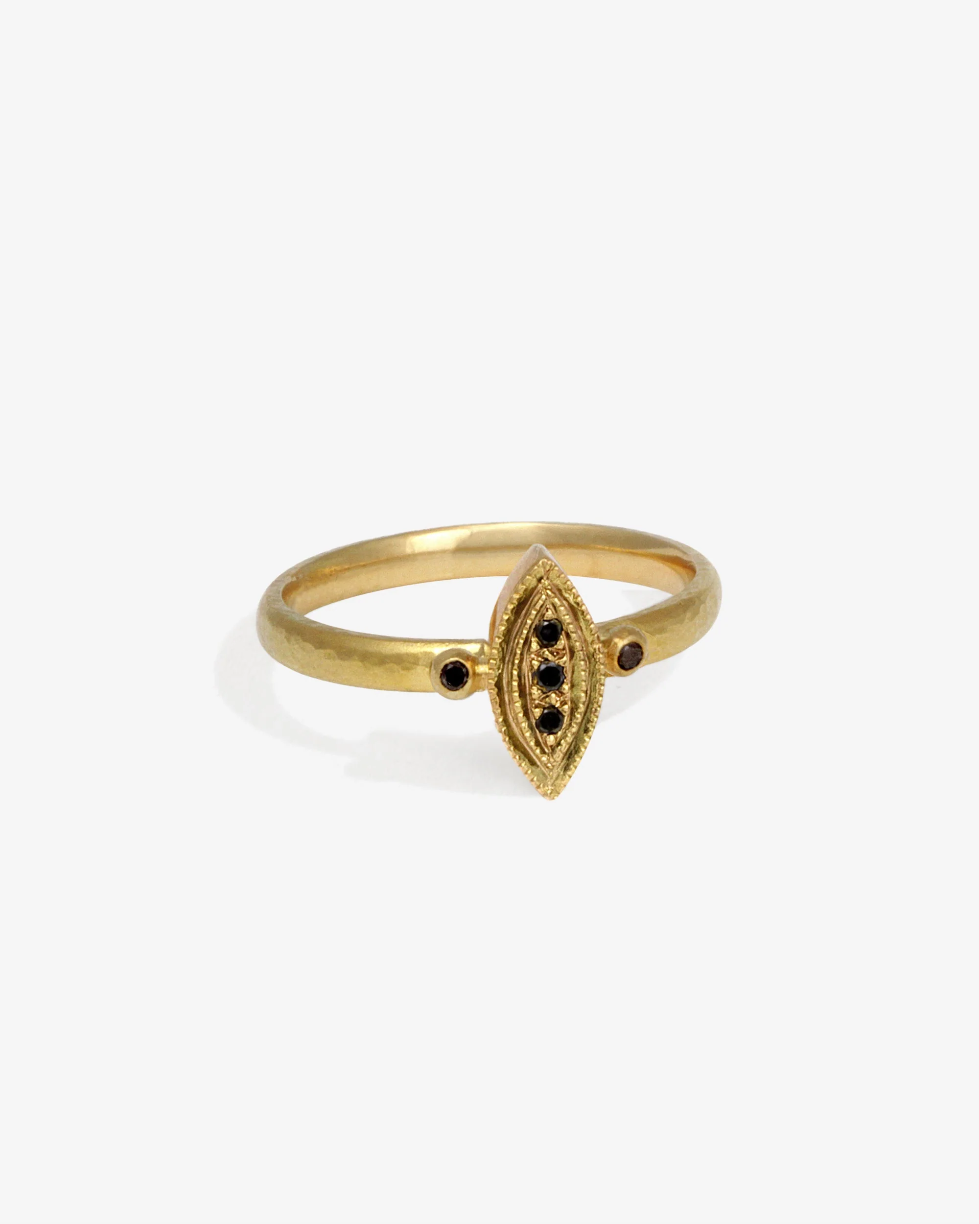 Kassandra Ring Black Diamond Solid Gold