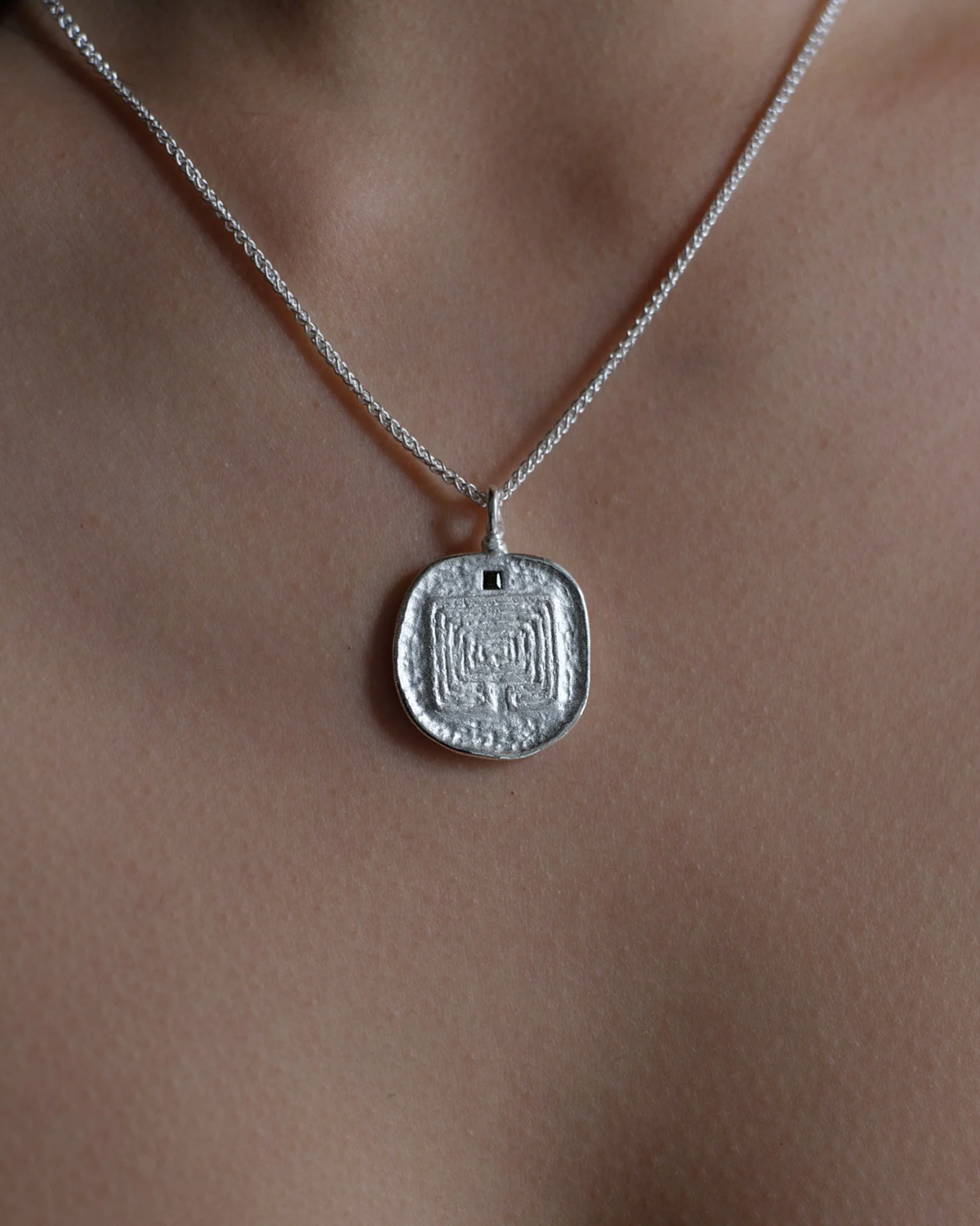Labyrinth Necklace Silver - Image 2