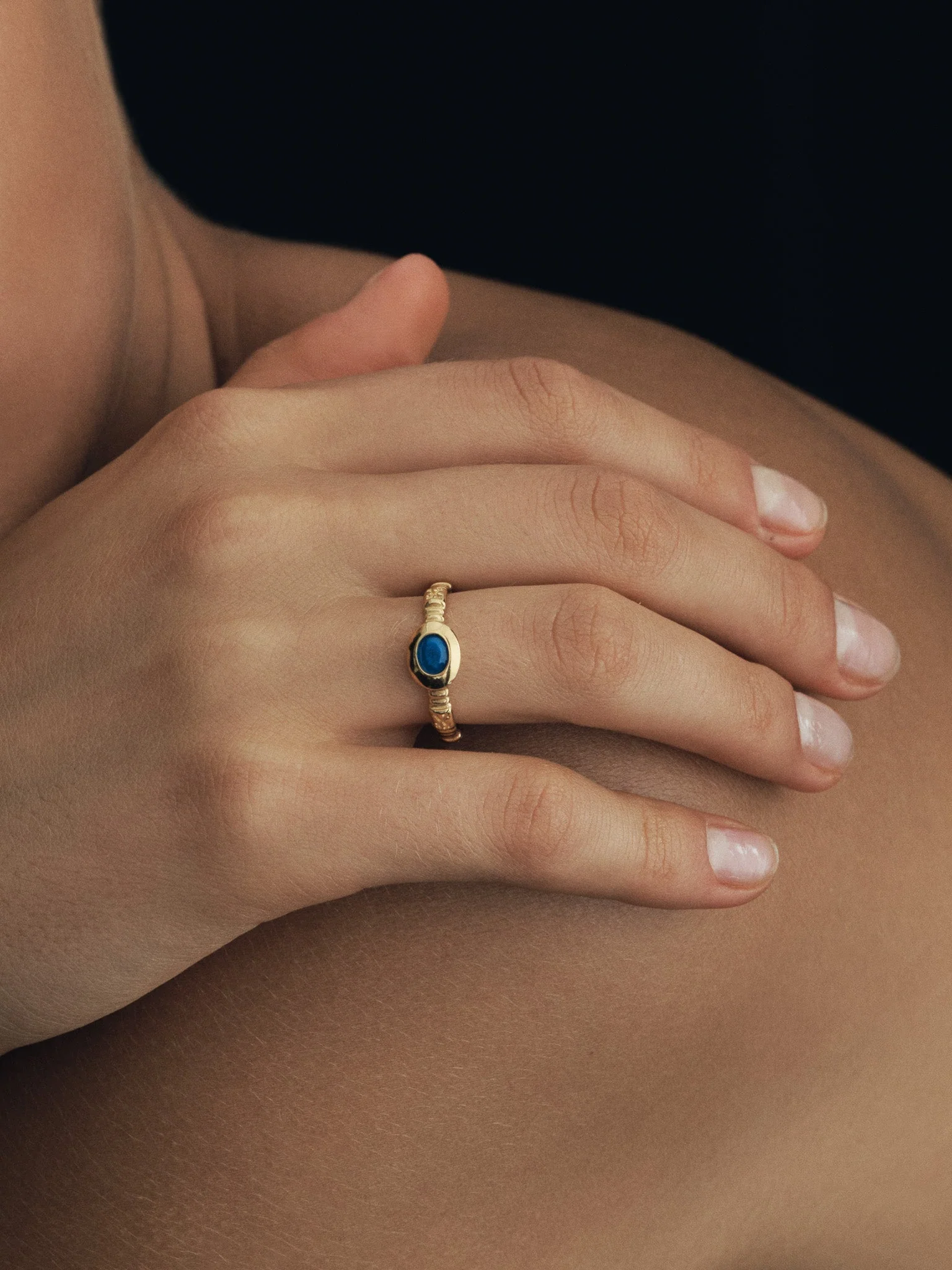 Lazuli Ring Gold Vermeil - Image 4
