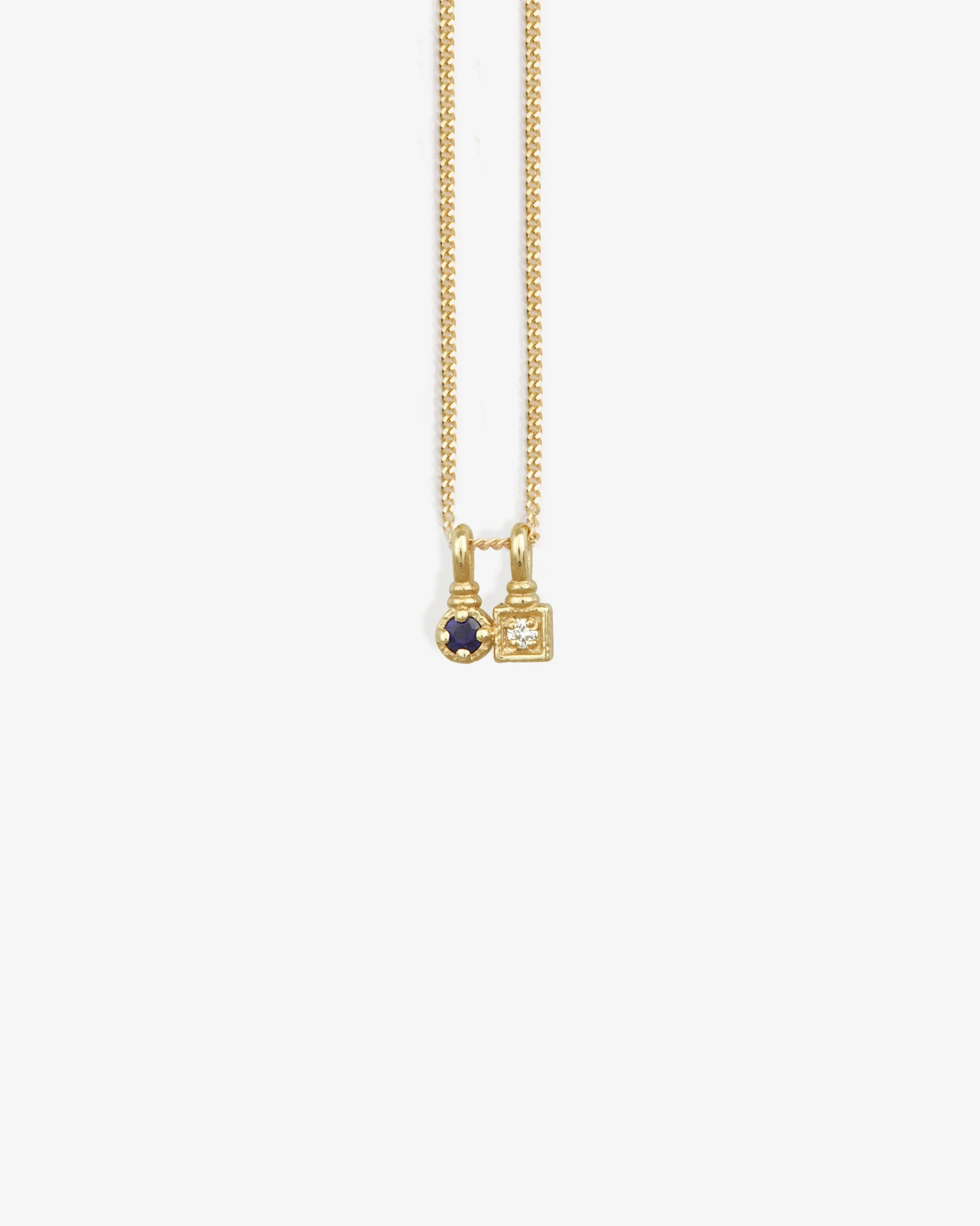 Lenci Necklace Sapphire Solid Gold