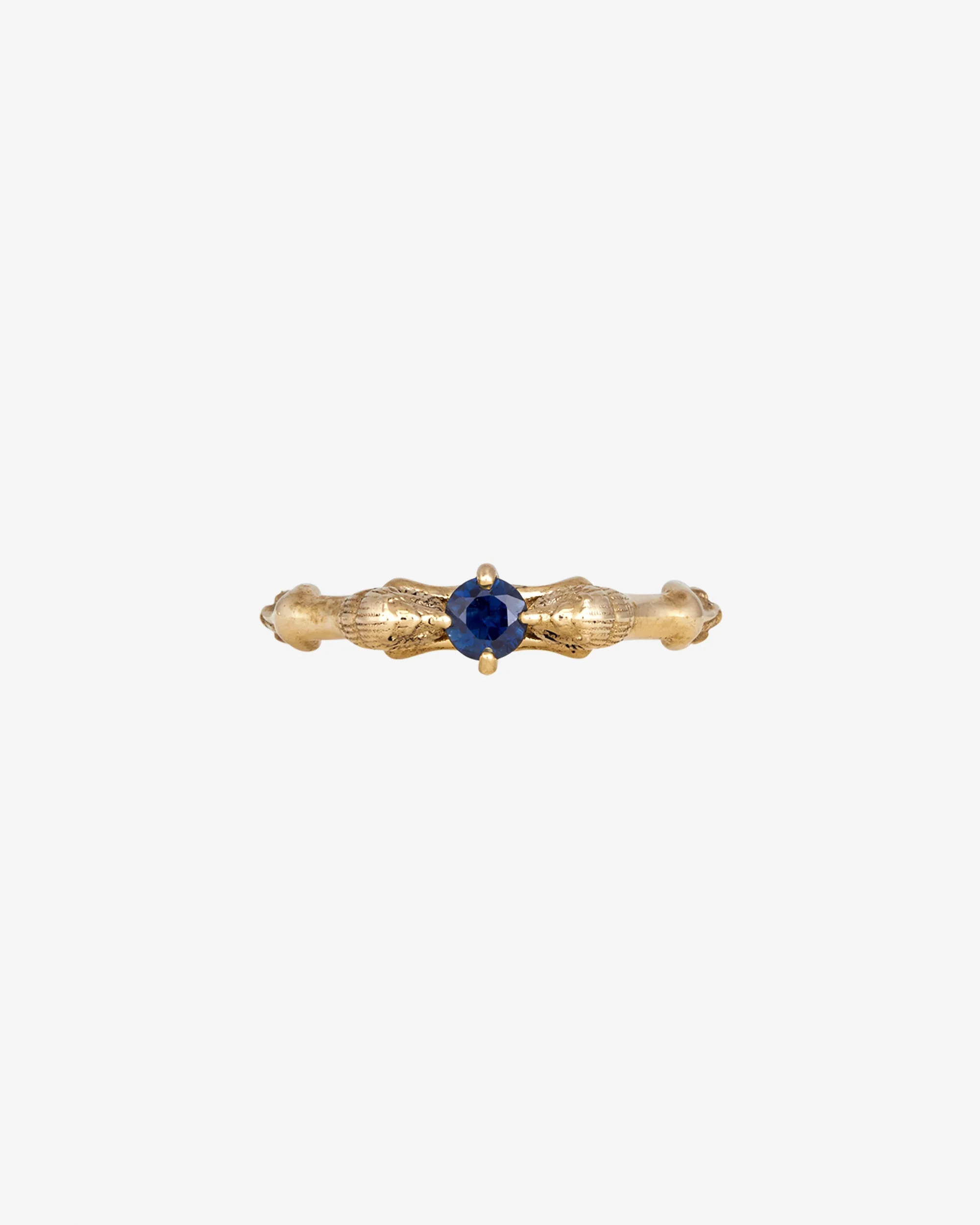 Leon Ring Blue Sapphire Solid Gold - Image 5