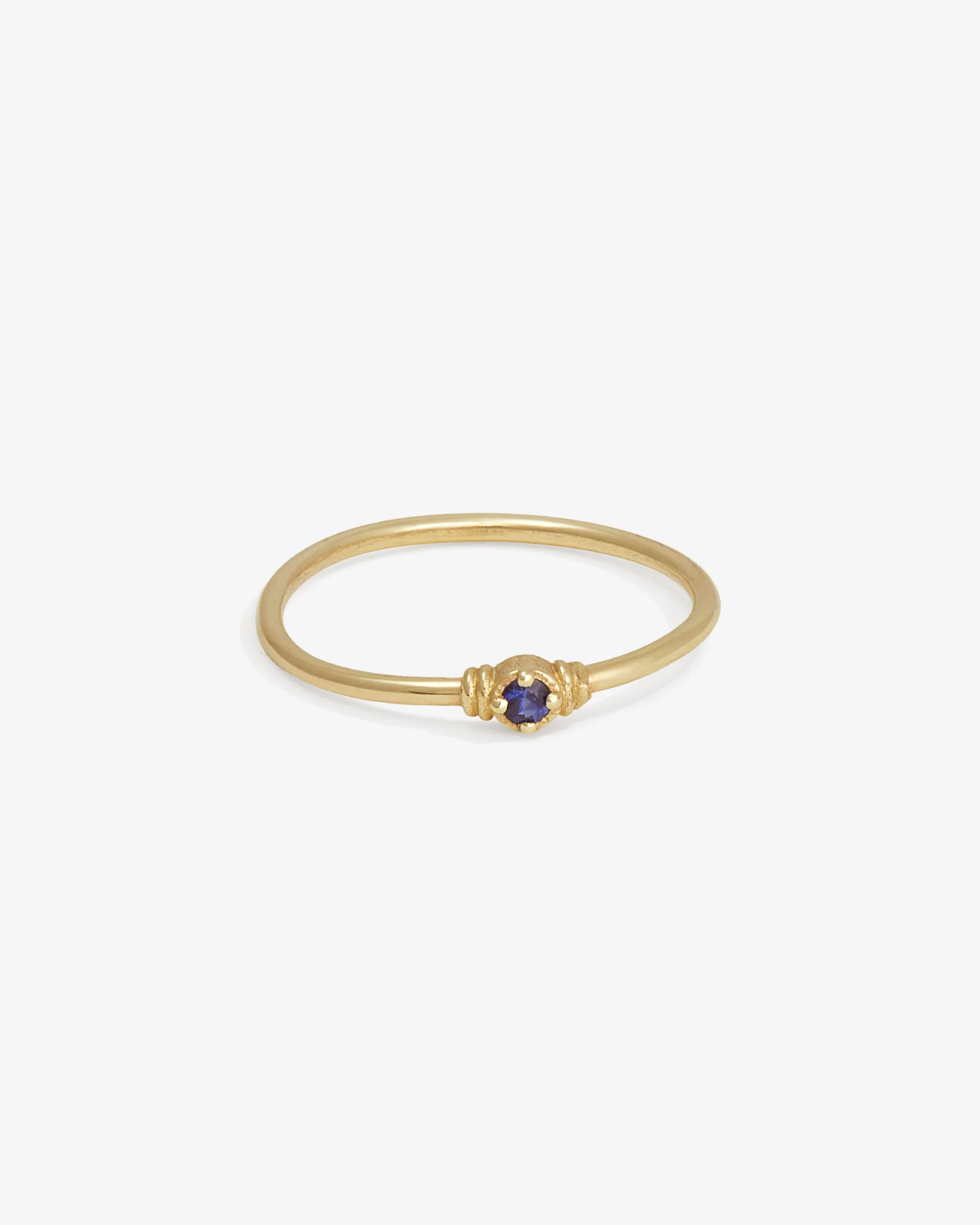 Leto Ring Blue Sapphire Solid Gold