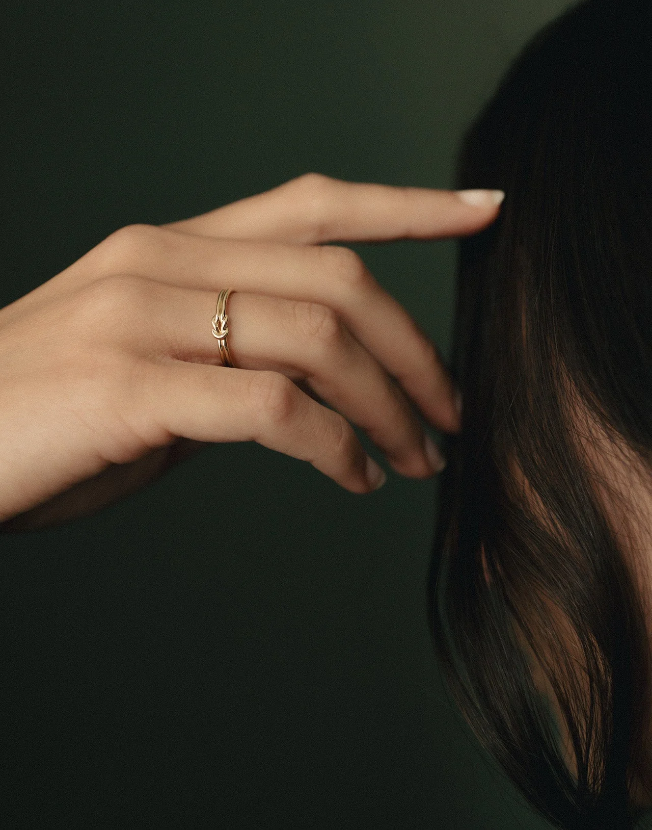 Love Knot Ring Solid Gold - Image 3