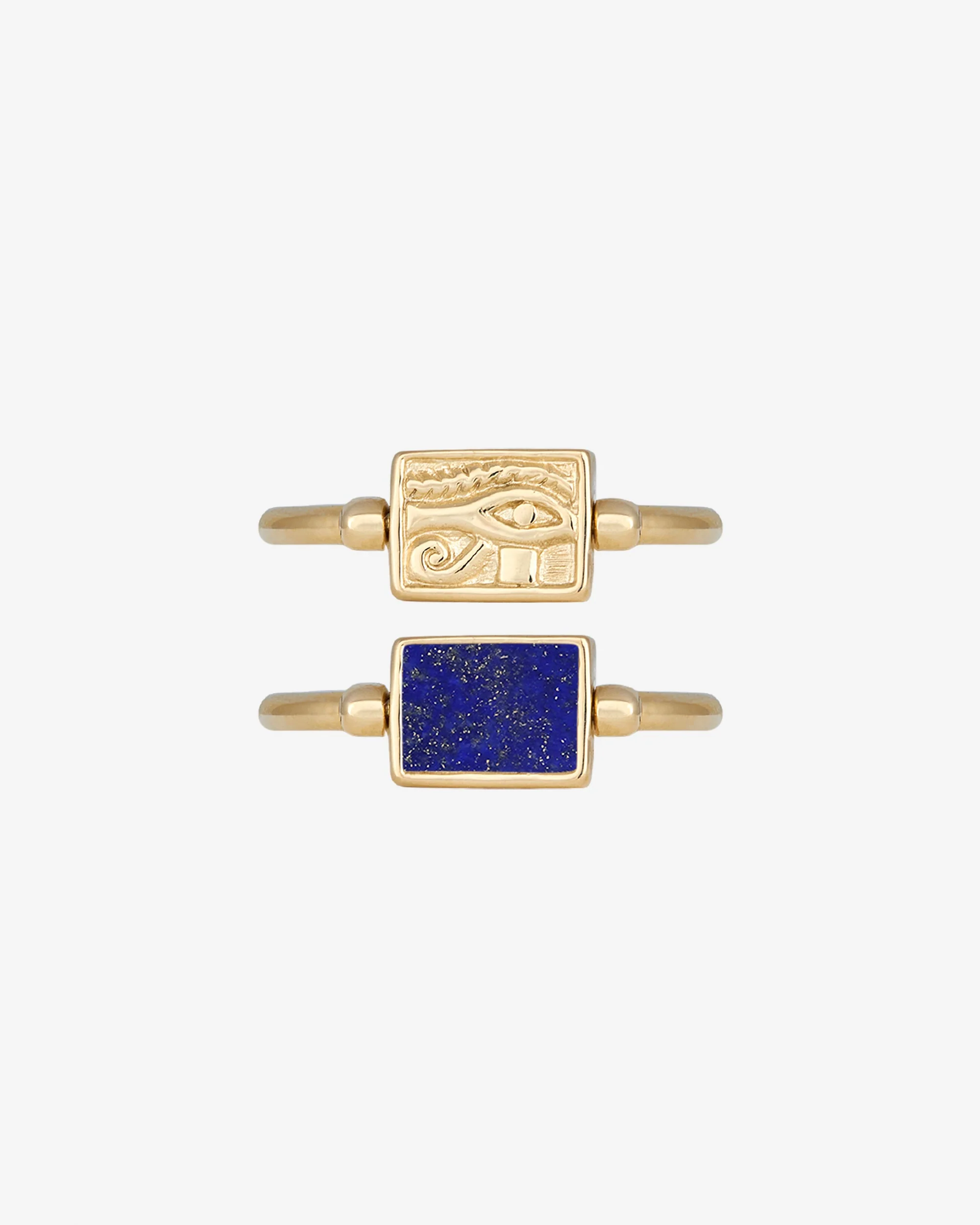 Luxor Ring Lapis Solid Gold - Image 3