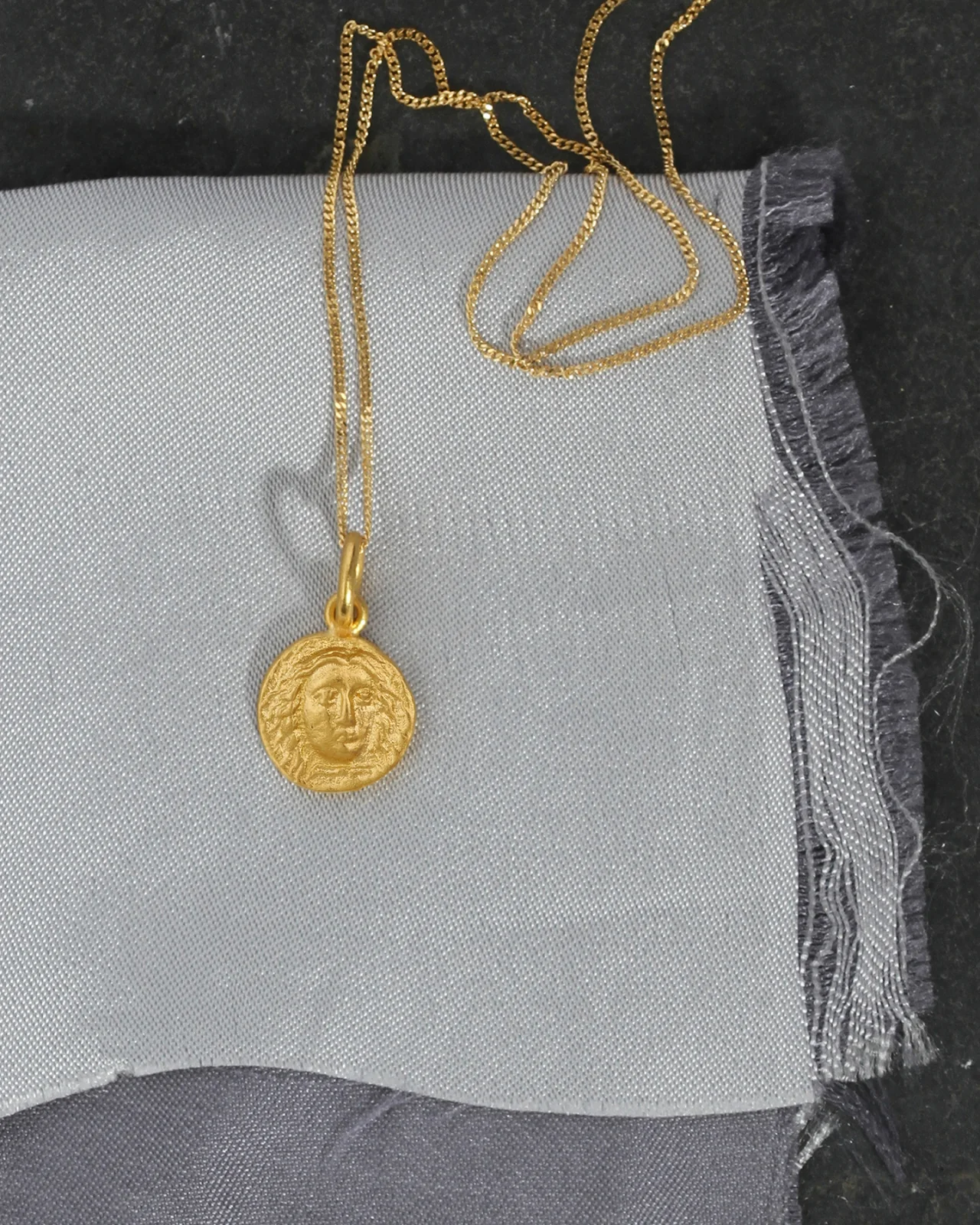 Macedon Coin Necklace Solid Gold - Image 4