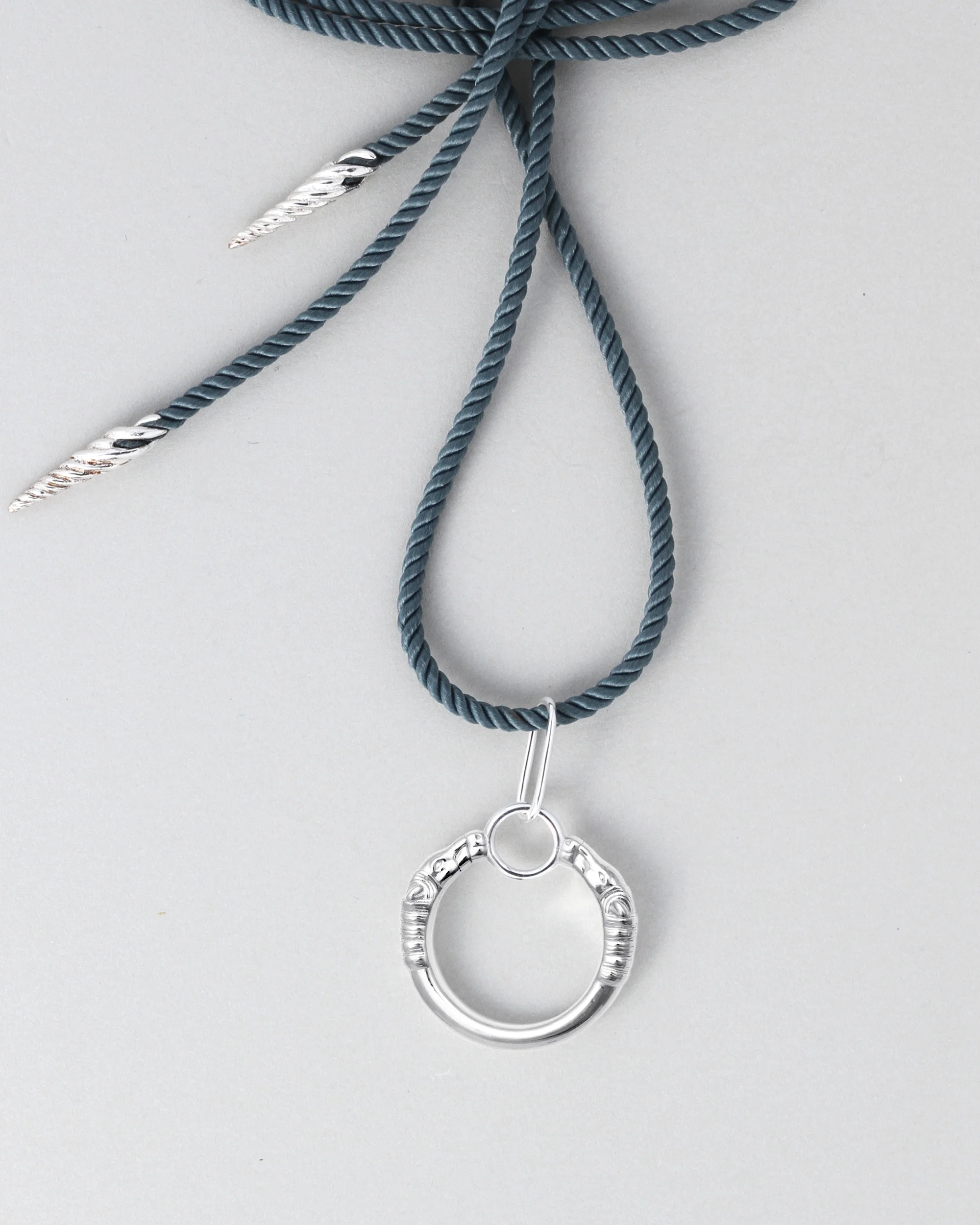 Mar Cord Necktie Silver - Image 3