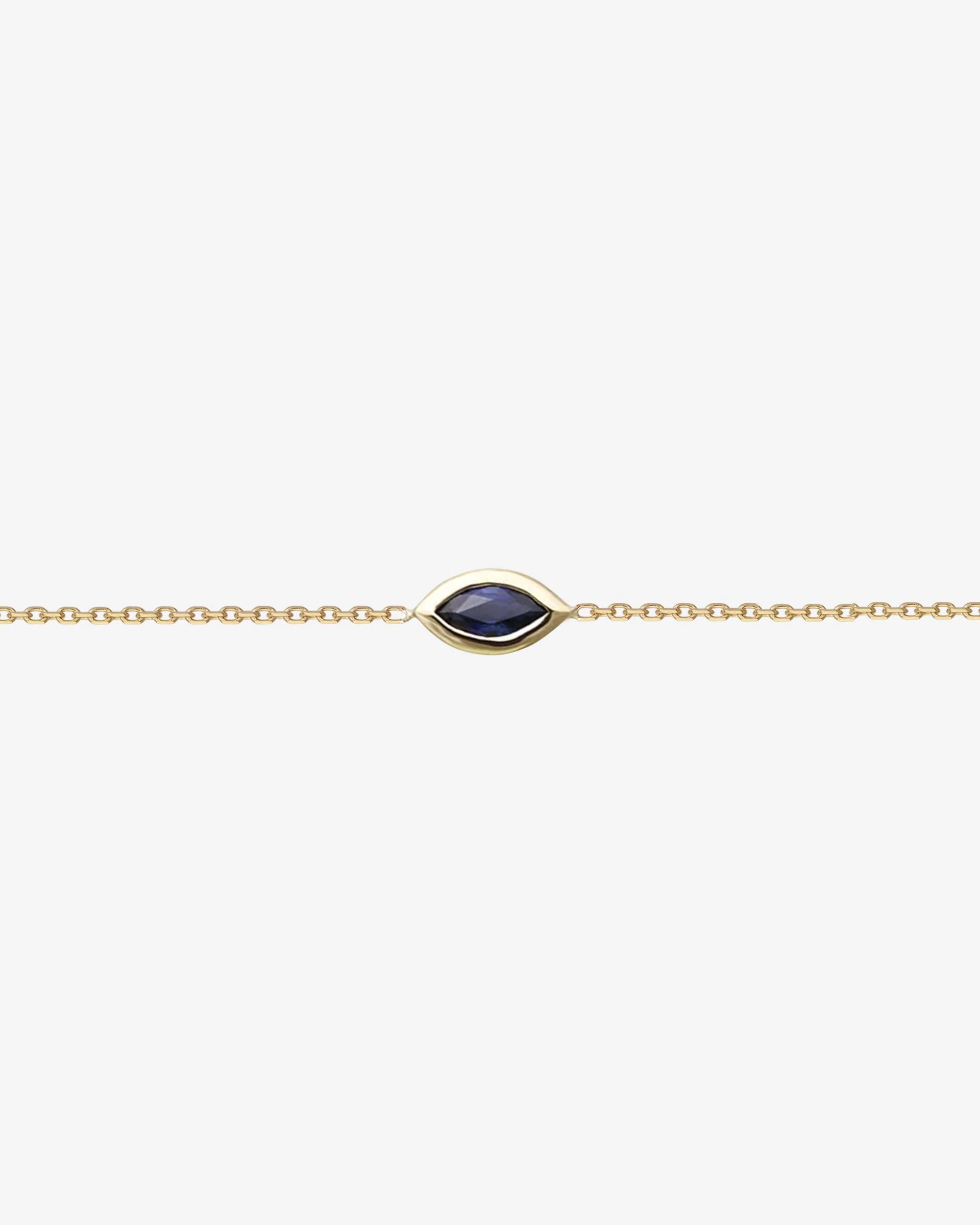 Marquise Bracelet Sapphire Solid Gold - Image 3