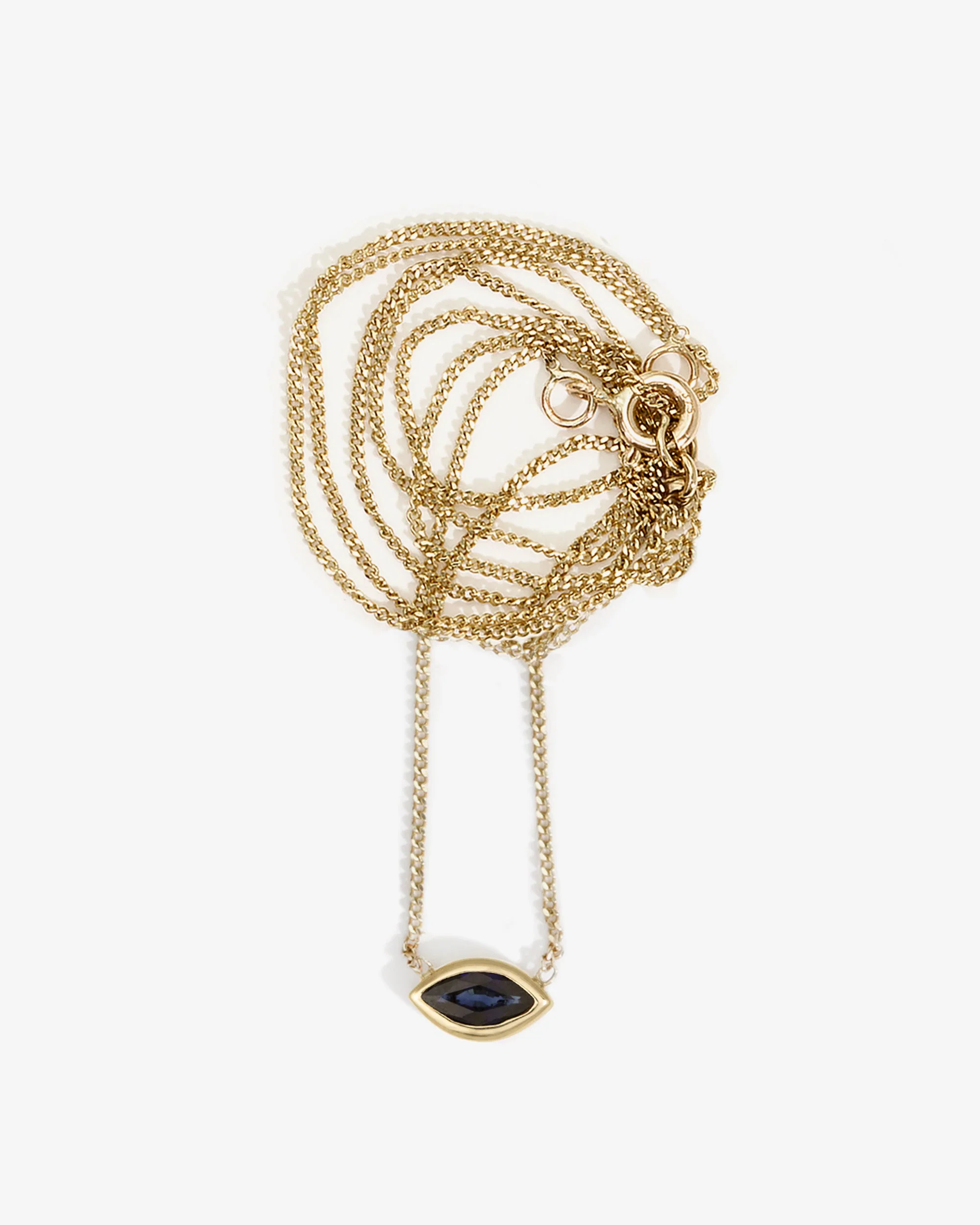 Marquise Necklace Solid Gold - Image 4