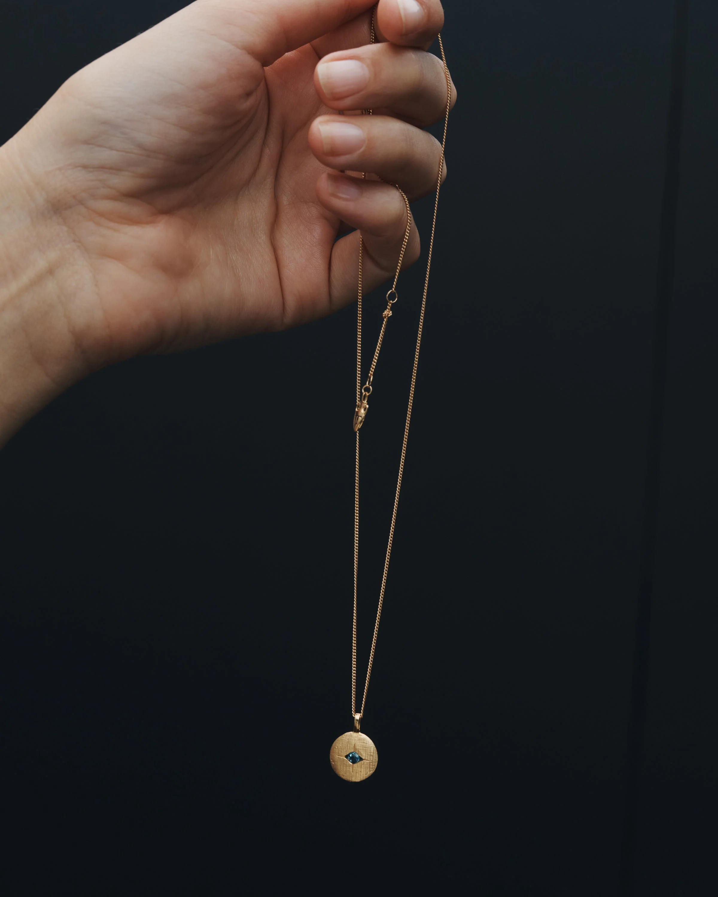 Mavi Eye Necklace Gold Vermeil - Image 3