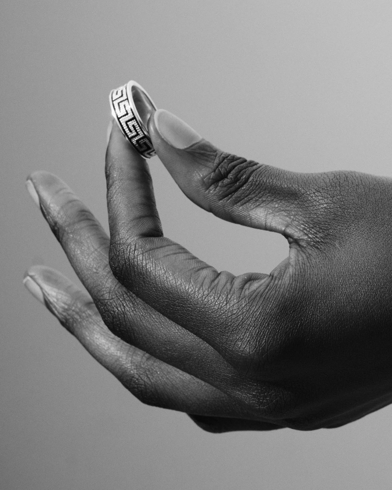 Meander Ring Enamel Silver - Image 4