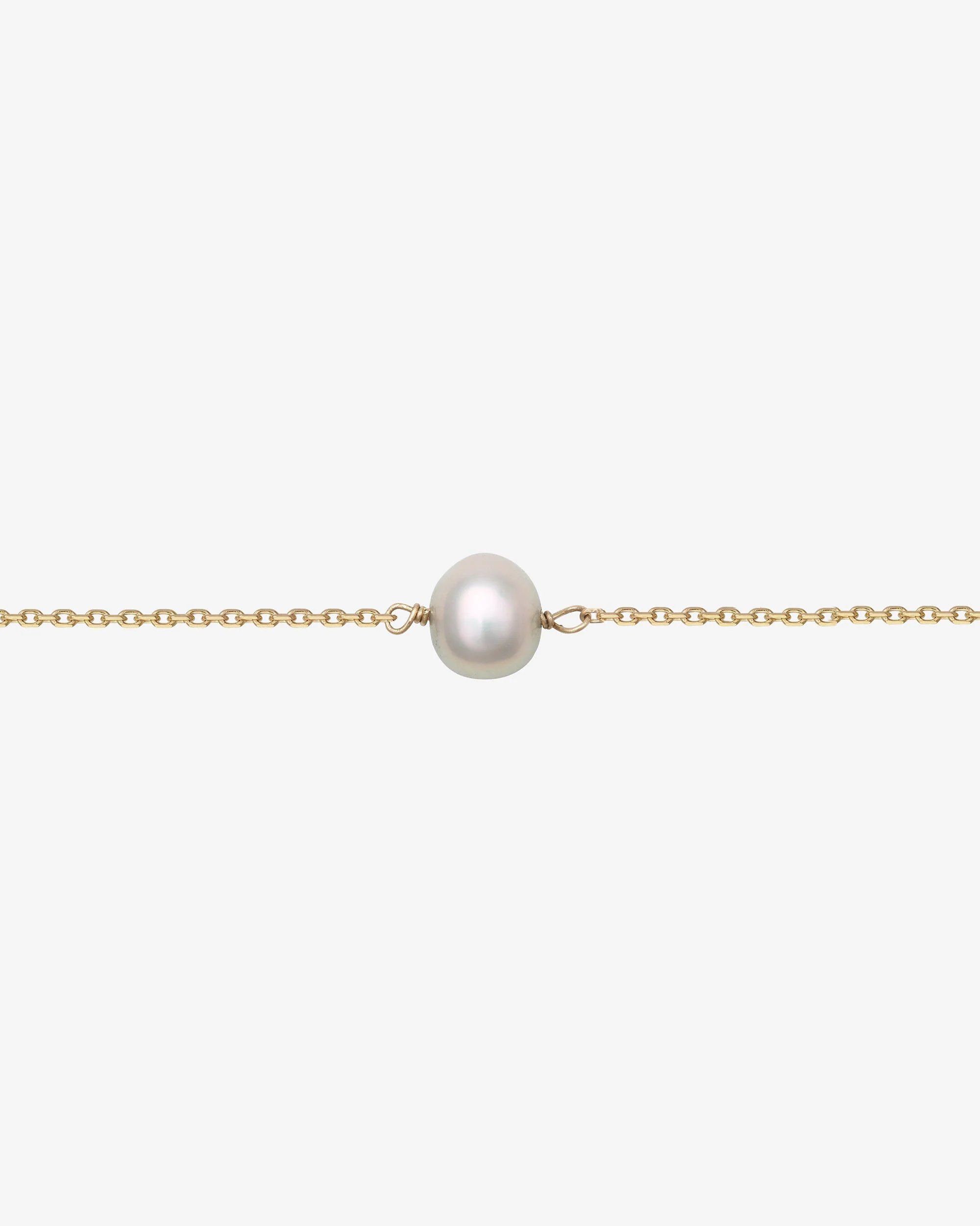 Mer Solitaire Bracelet Pearl Solid Gold - Image 5