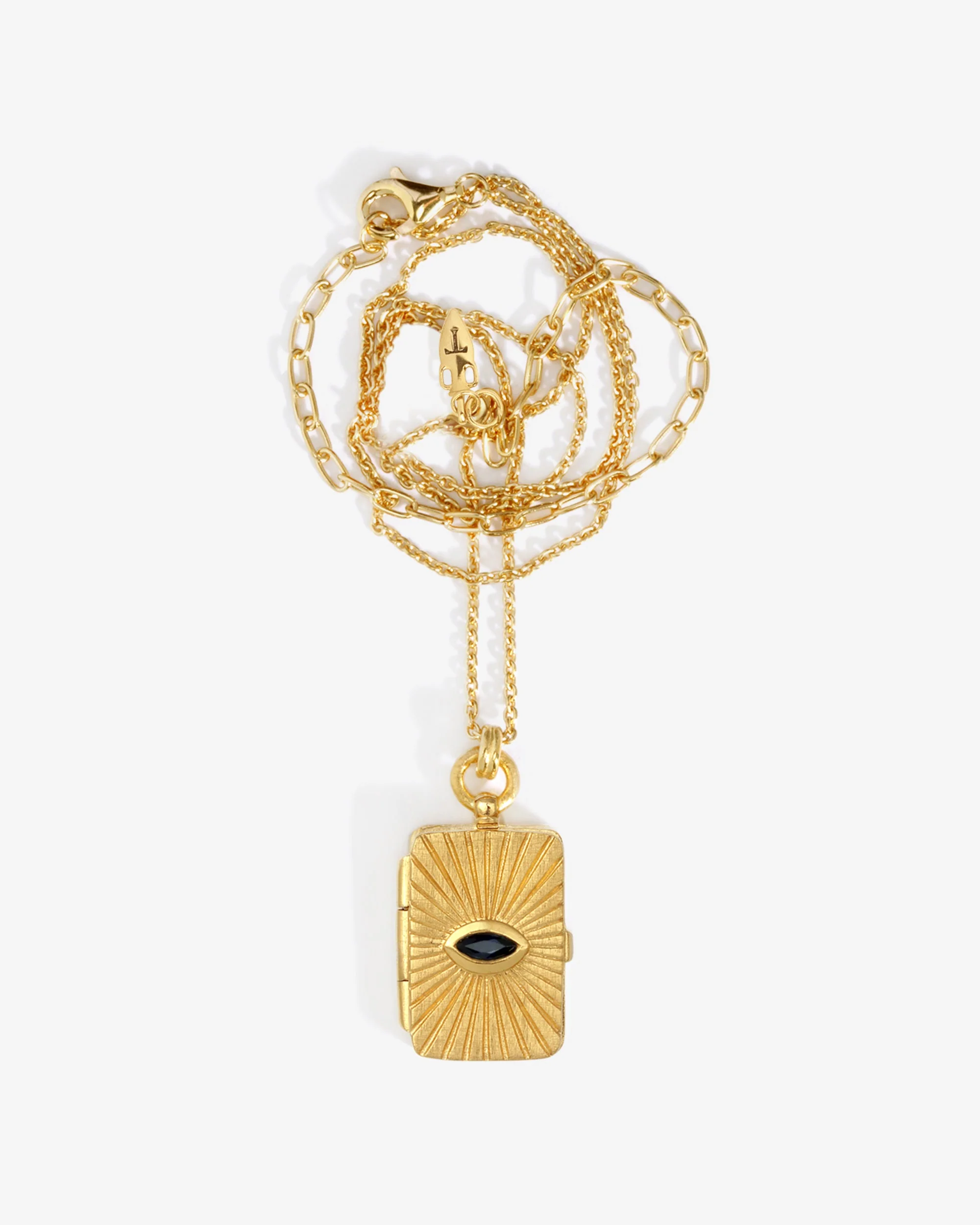 Meri Locket Necklace Gold Vermeil - Image 3