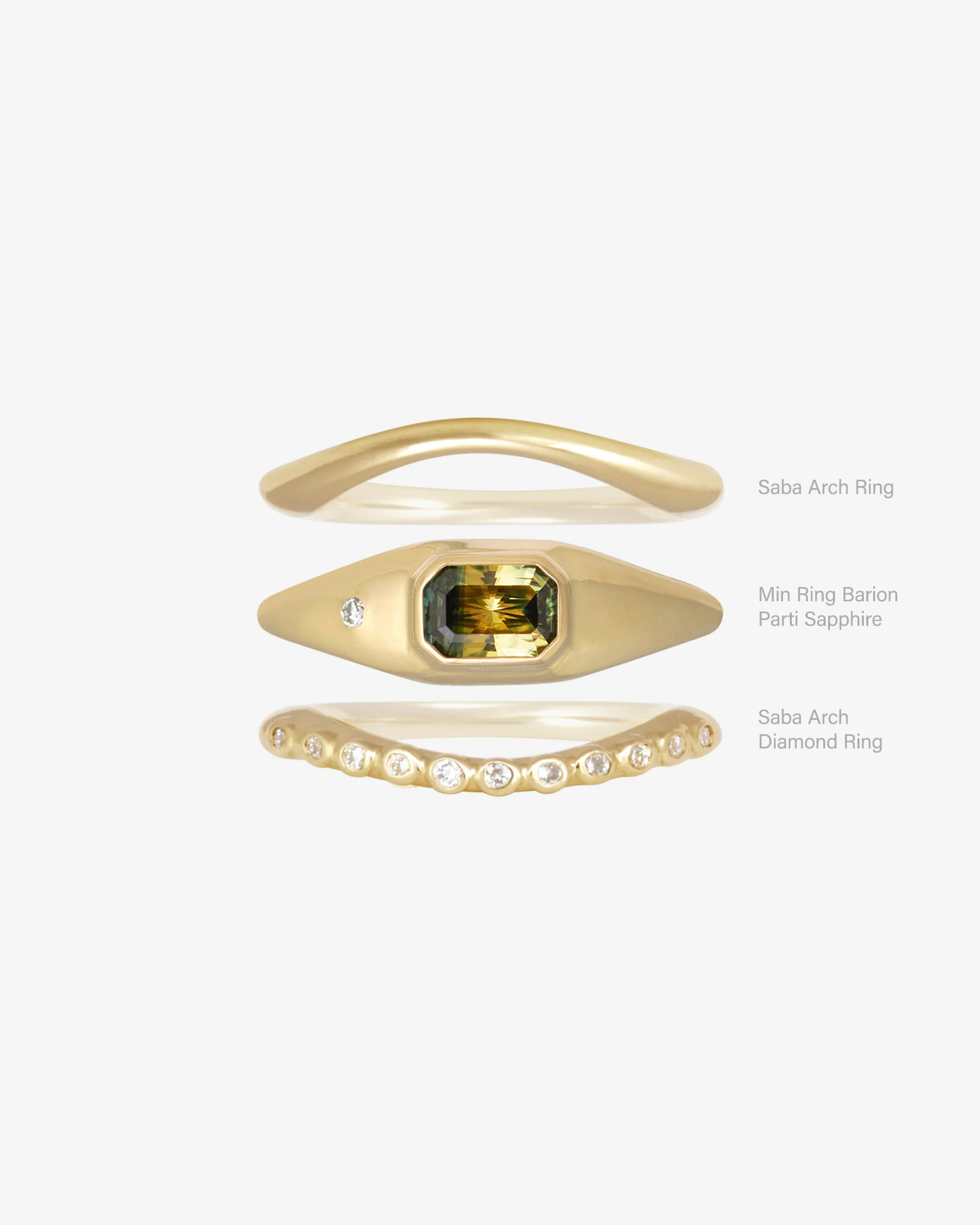 Min Ring Barion Parti Sapphire Solid Gold - Image 3