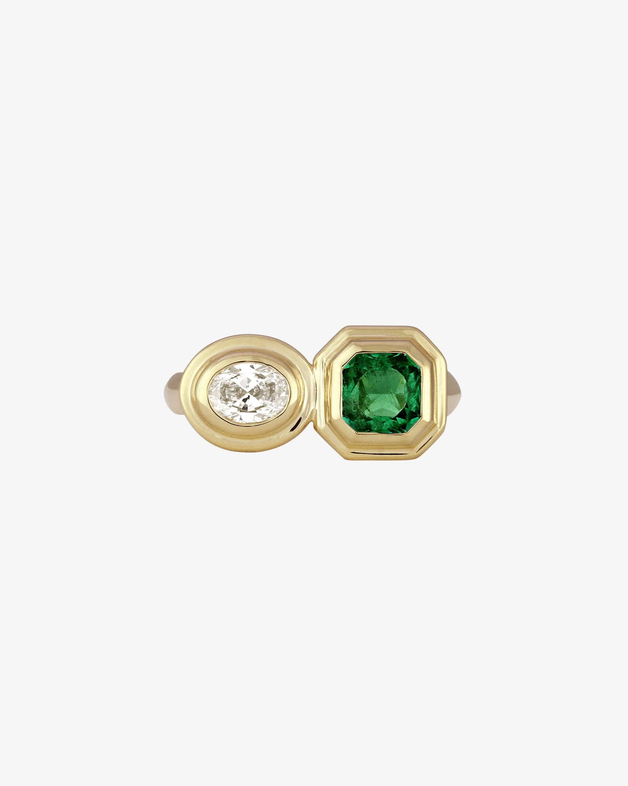 Mino Ring Emerald Diamond Solid Gold - Image 3