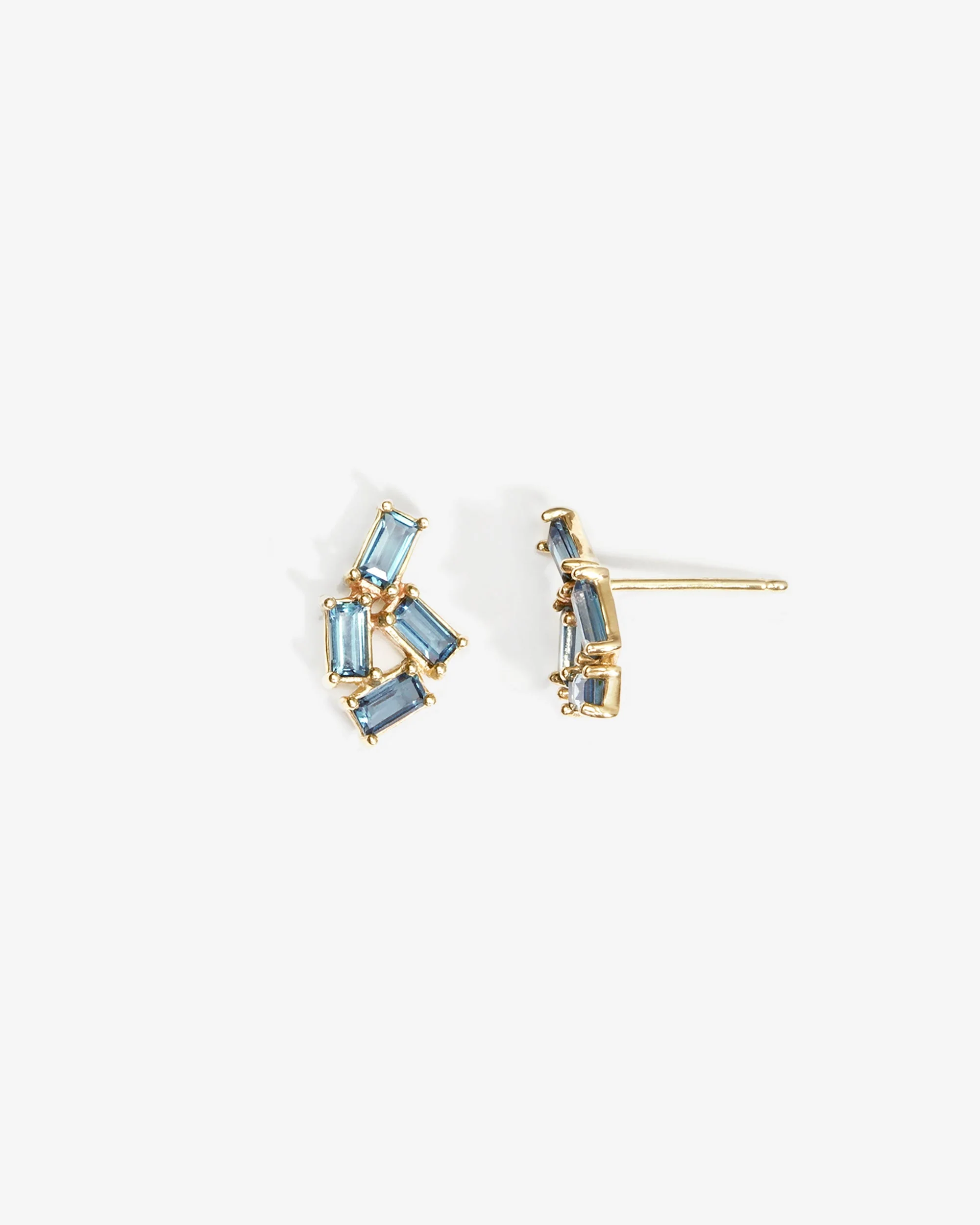 Monti Earrings Topaz Solid Gold - Image 3