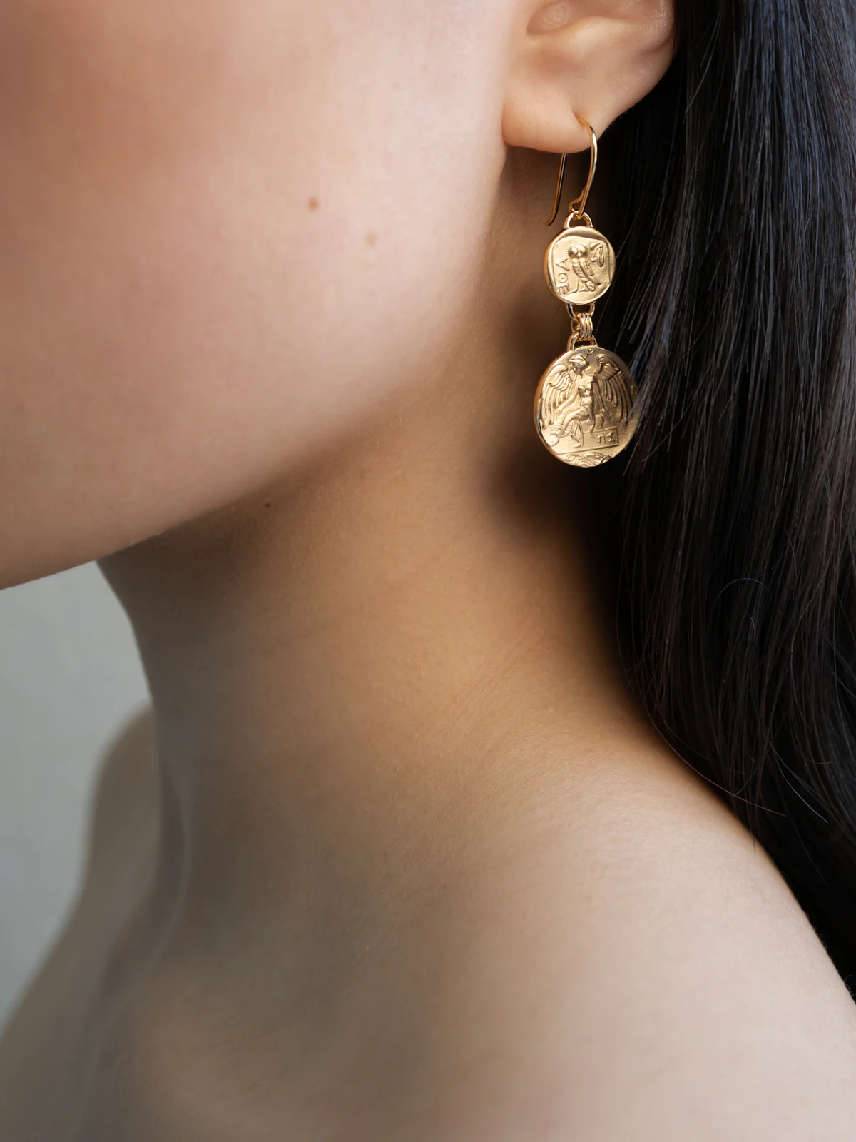 Mythos Earrings Gold Vermeil - Image 2
