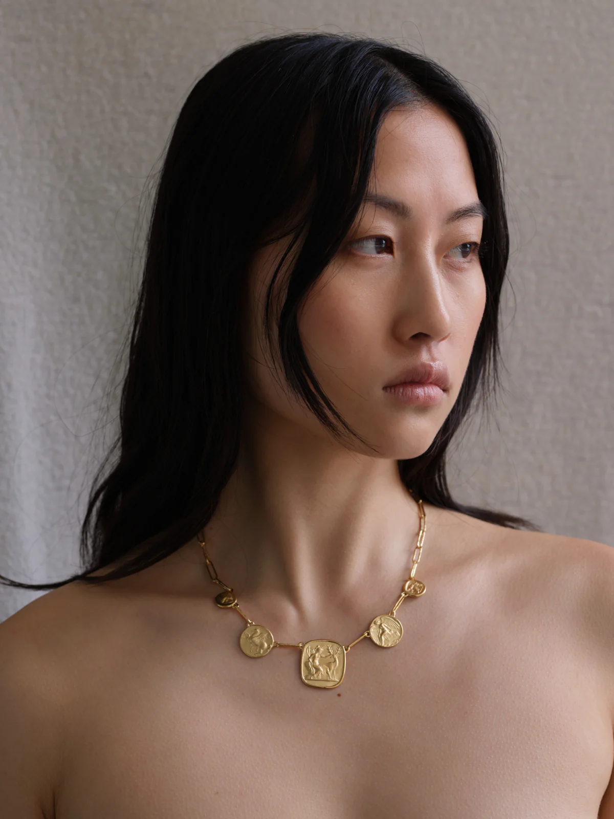 Mythos Statement Necklace Gold Vermeil - Image 2