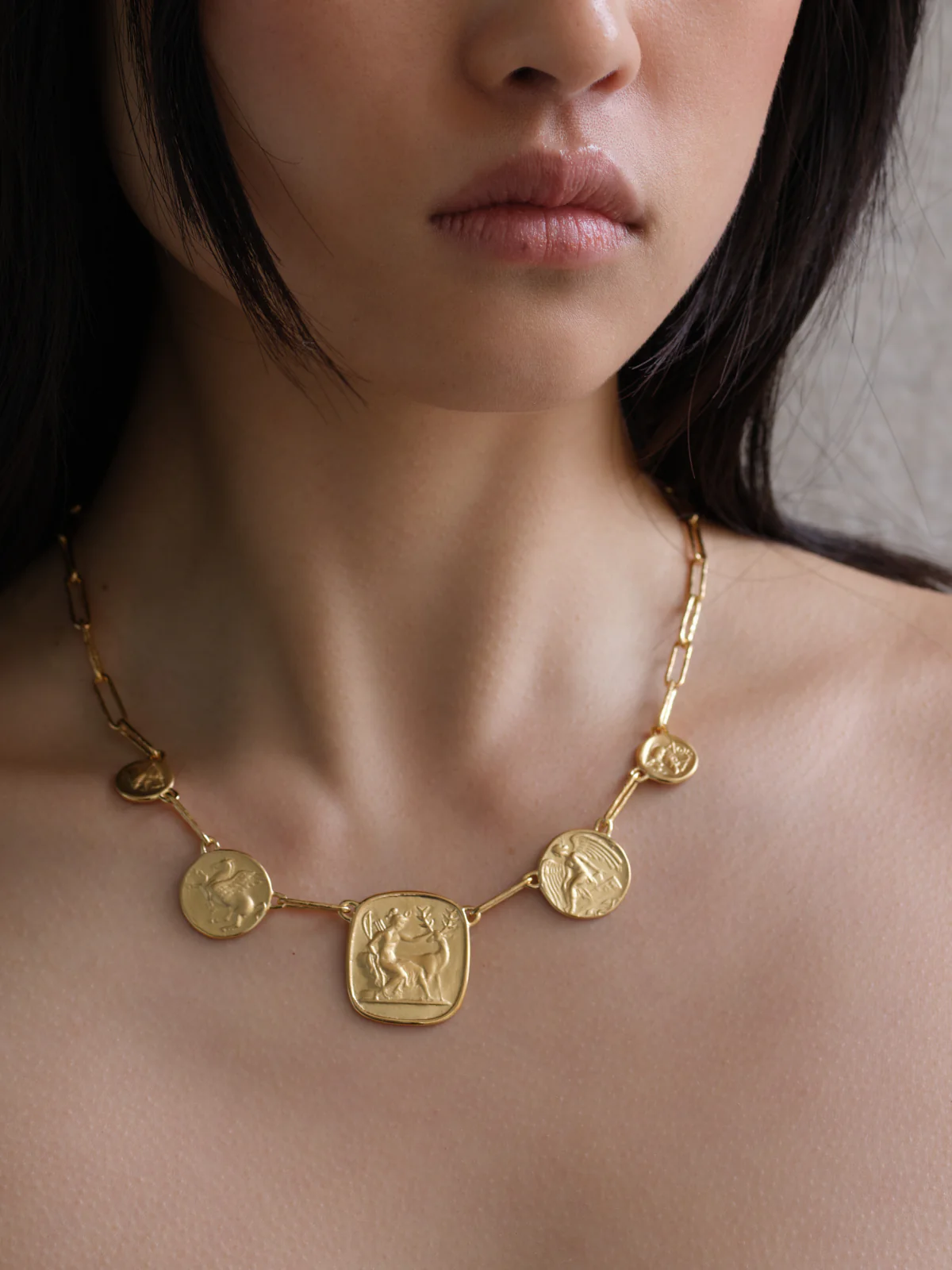 Mythos Statement Necklace Gold Vermeil - Image 4