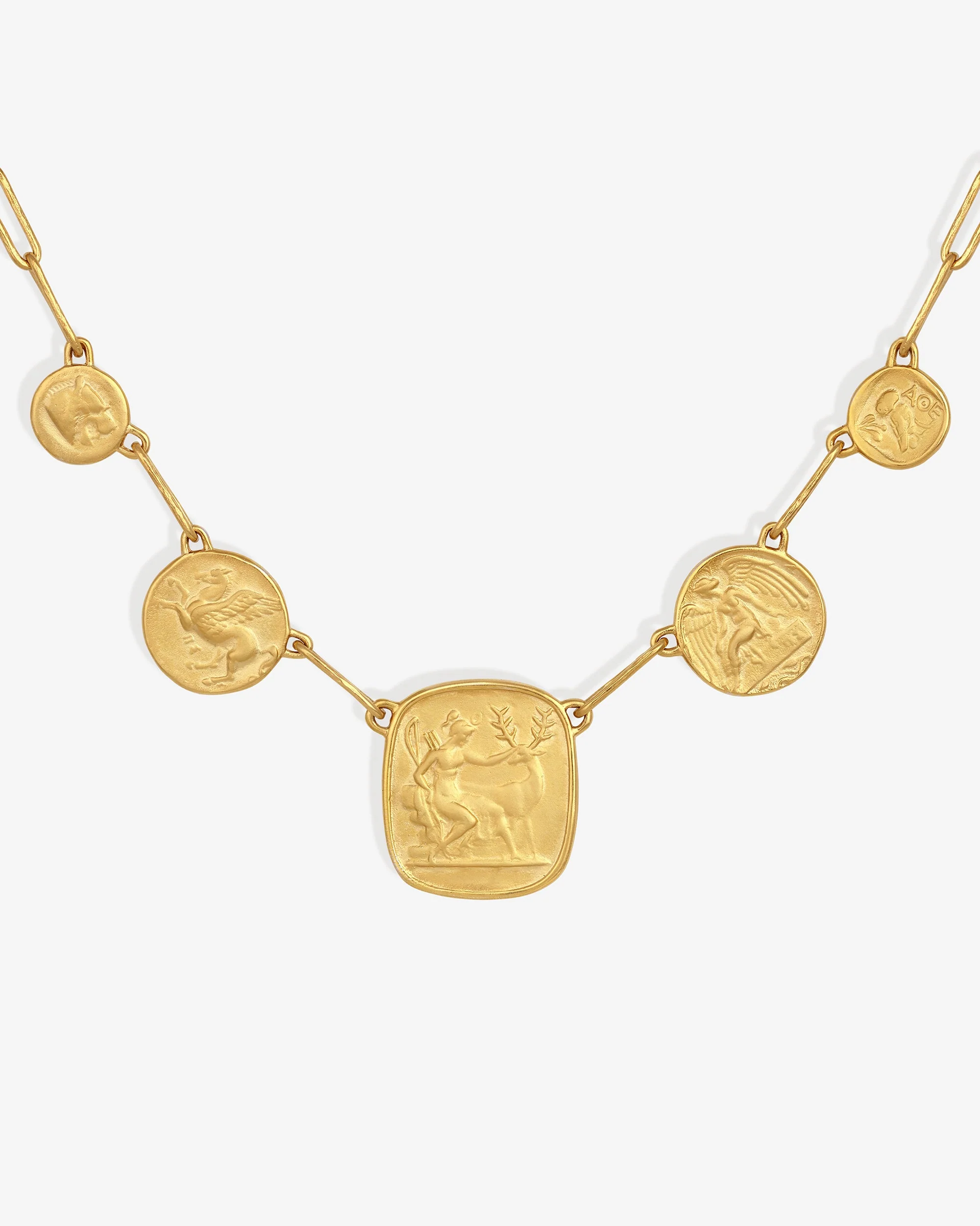 Mythos Statement Necklace Gold Vermeil - Image 5