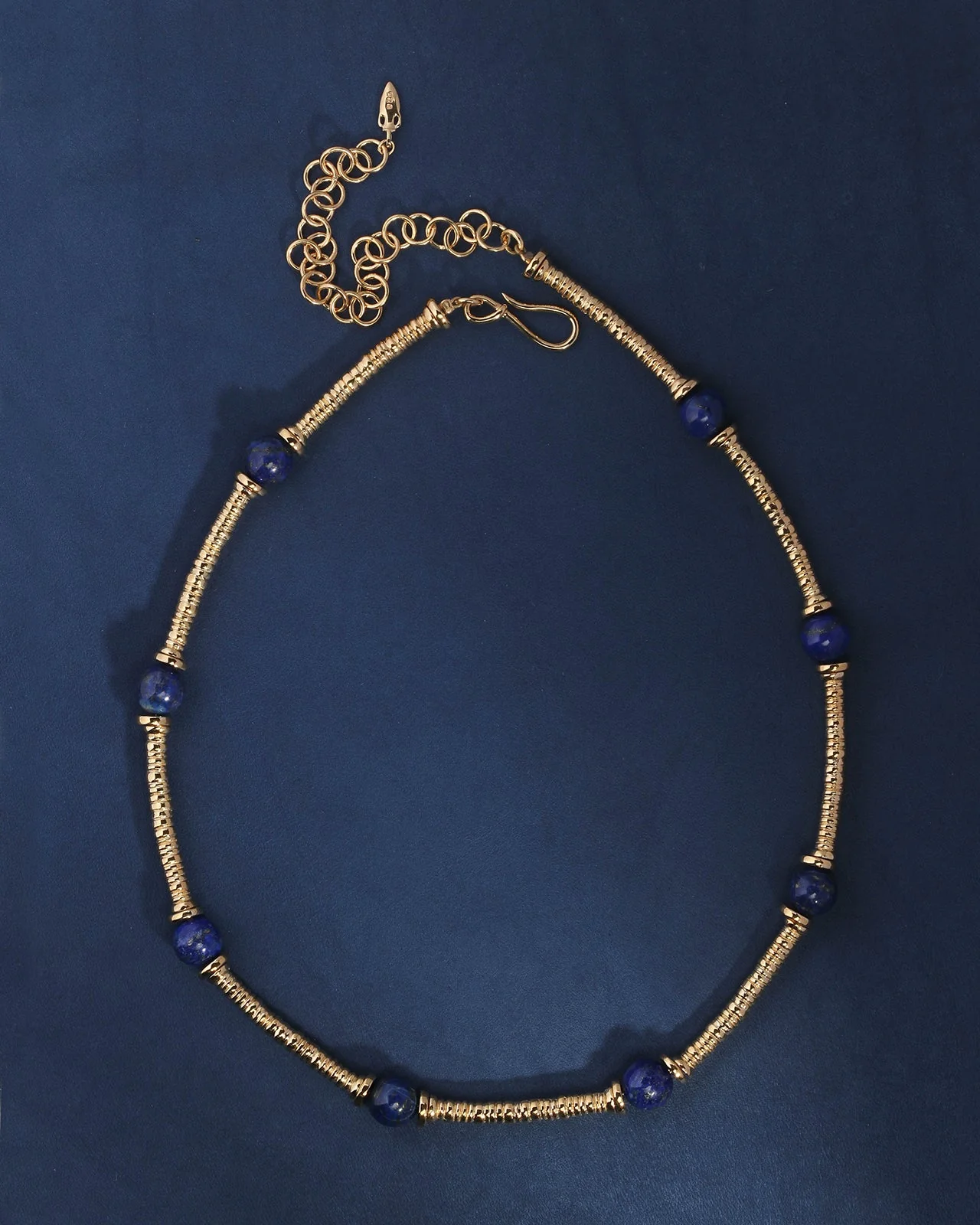 Olympia Necklace Lapis Gold Vermeil - Image 3