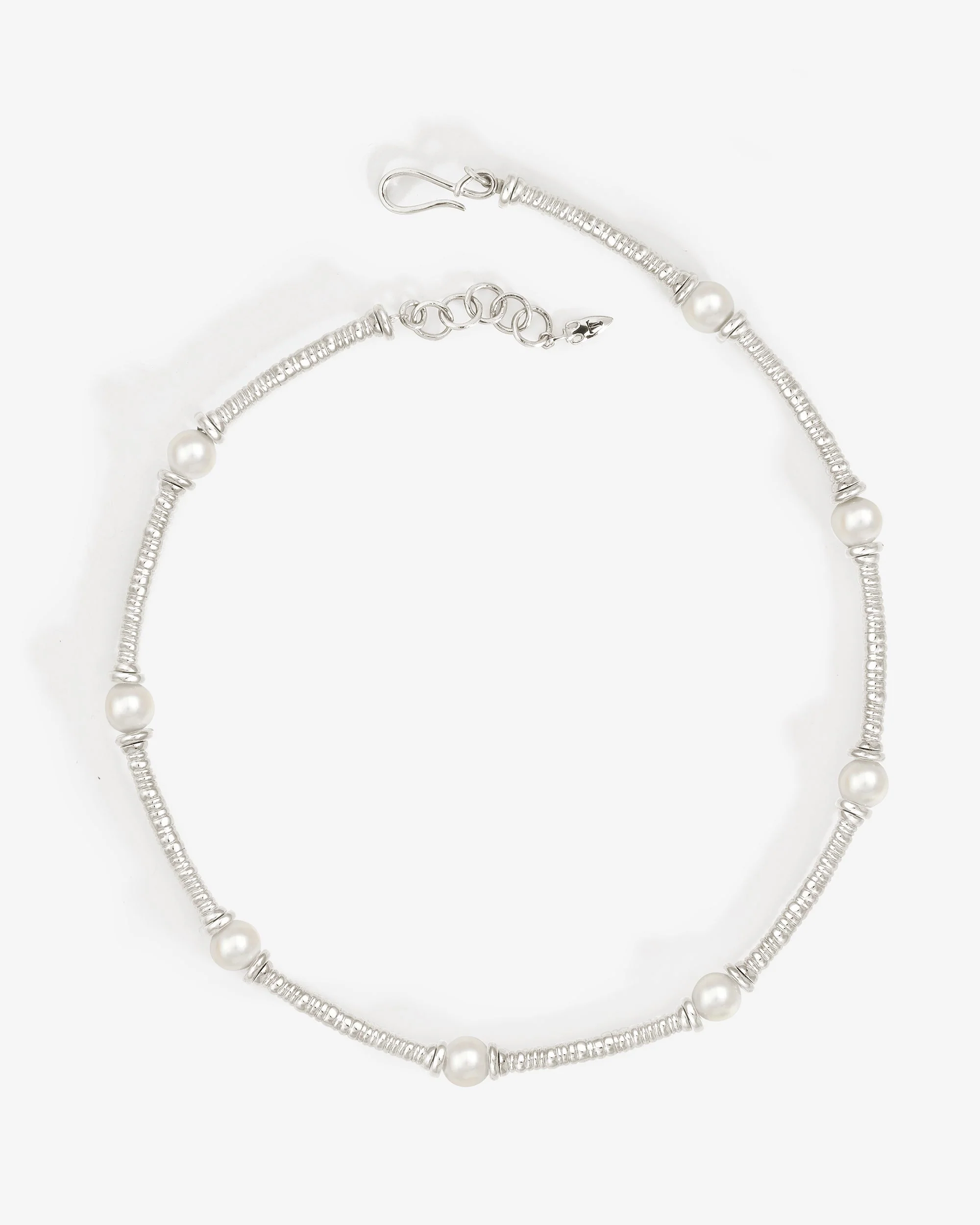 Olympia Necklace Pearl Silver - Image 3