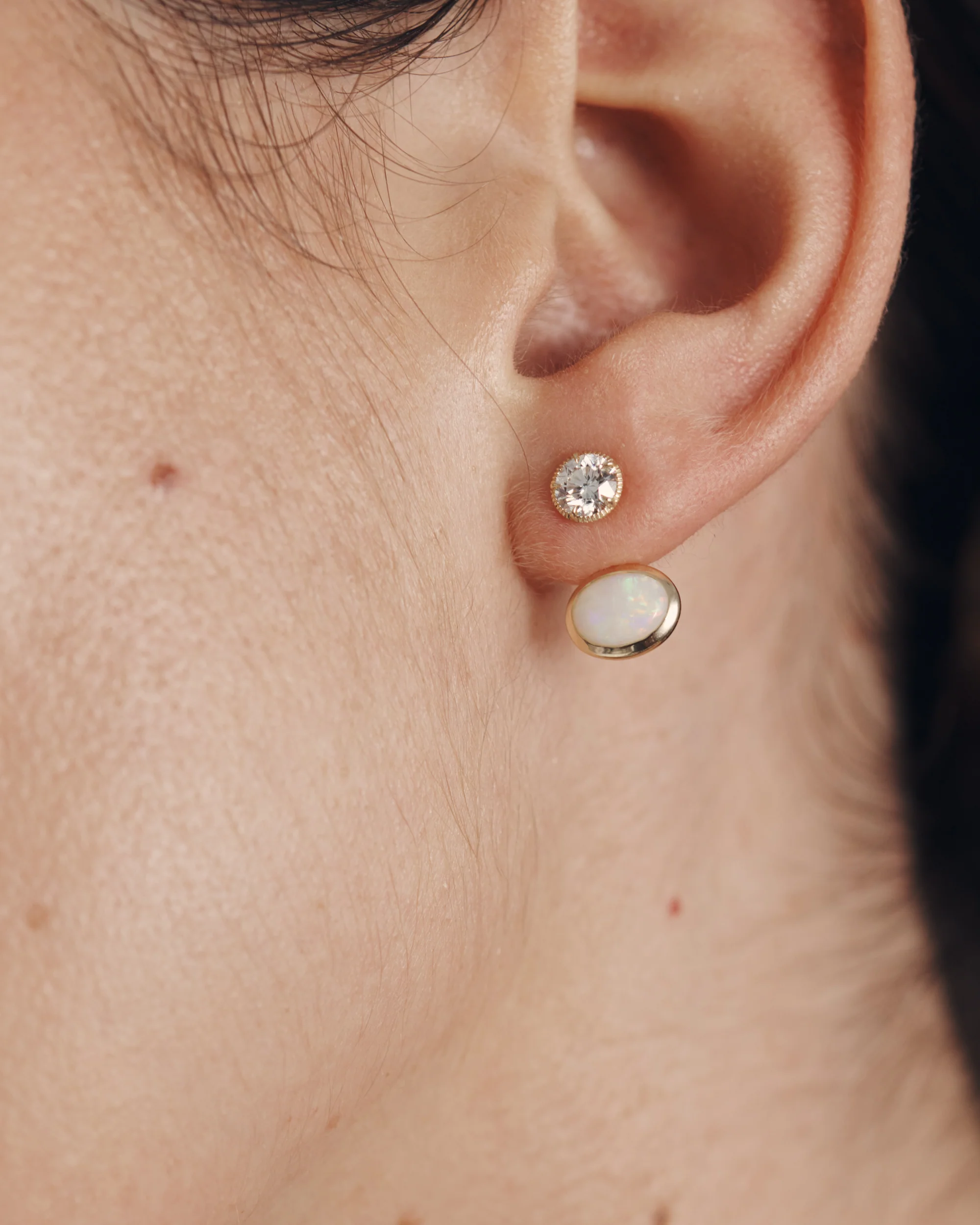Orbit Opal Ear Jacket Solid Gold - Image 3
