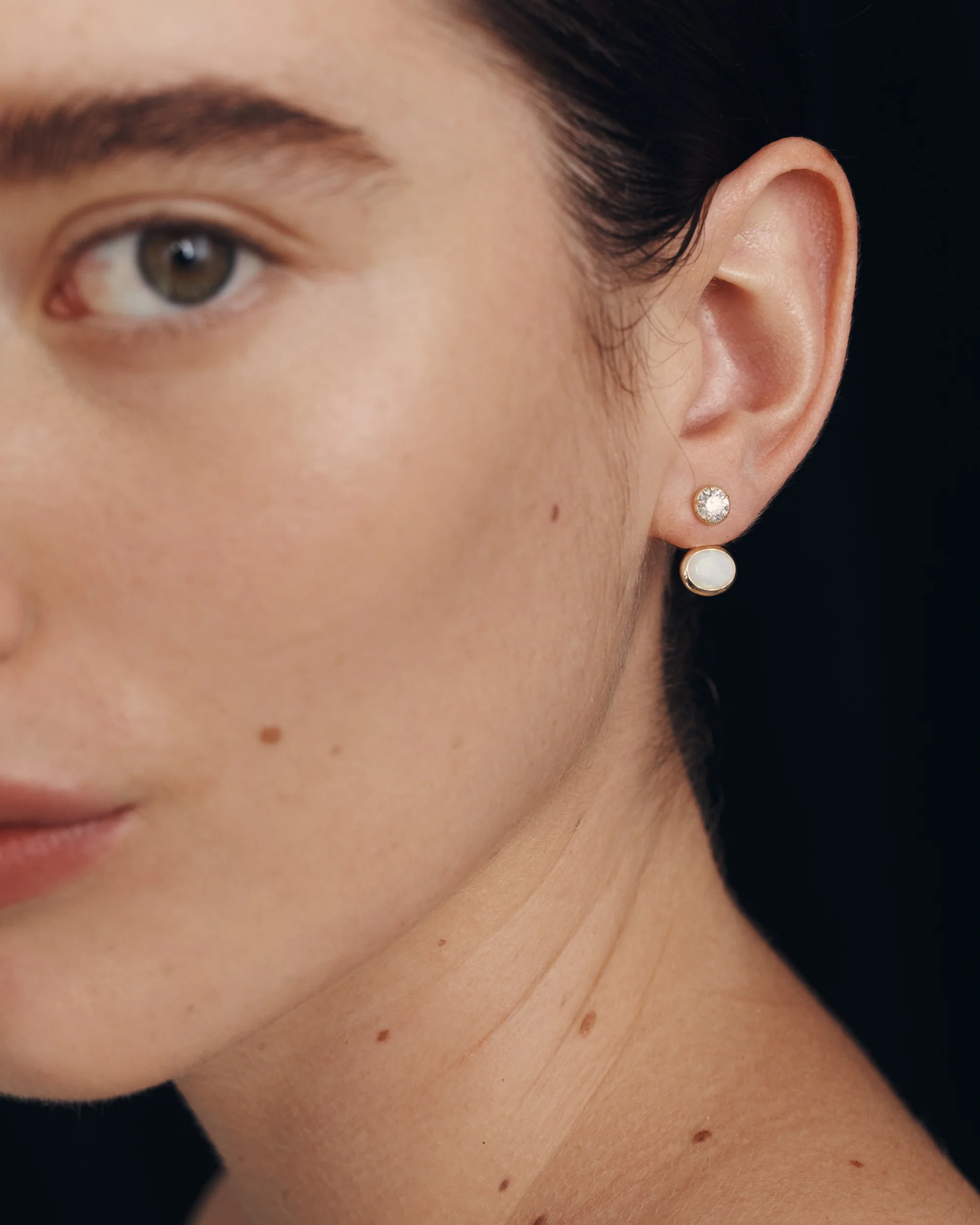 Orbit Opal Ear Jacket Solid Gold - Image 4