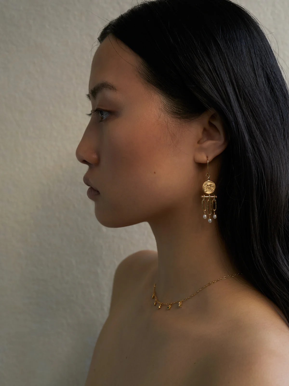 Palas Chandelier Earrings Gold Vermeil - Image 3